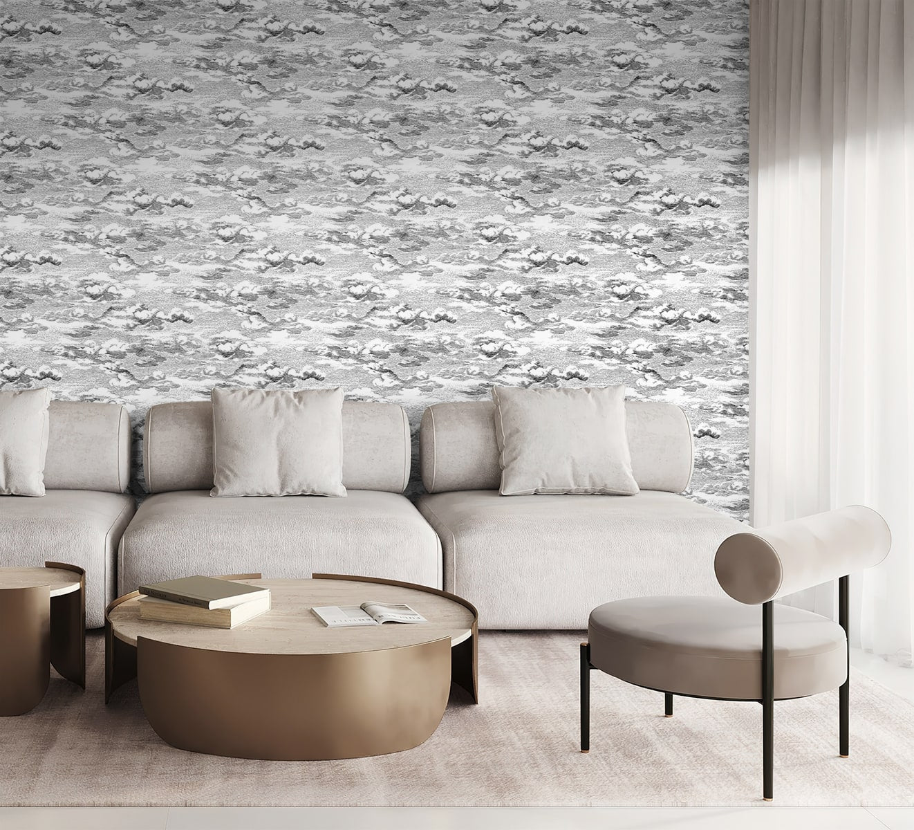 Clouds Peel and Stick Removable Wallpaper