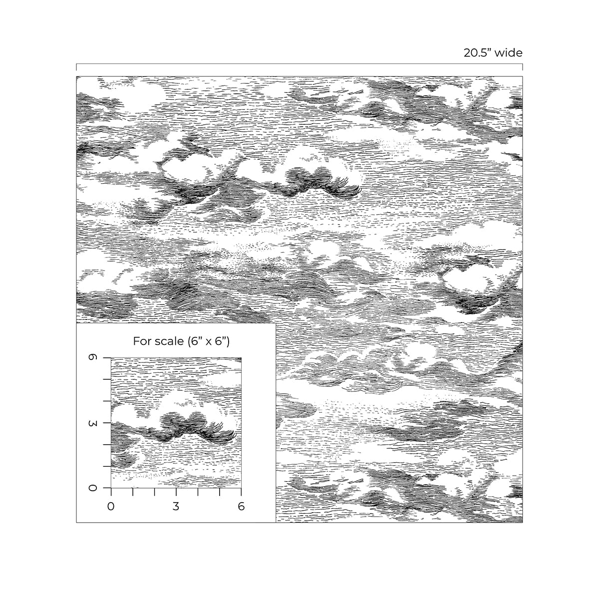 Clouds Peel and Stick Removable Wallpaper