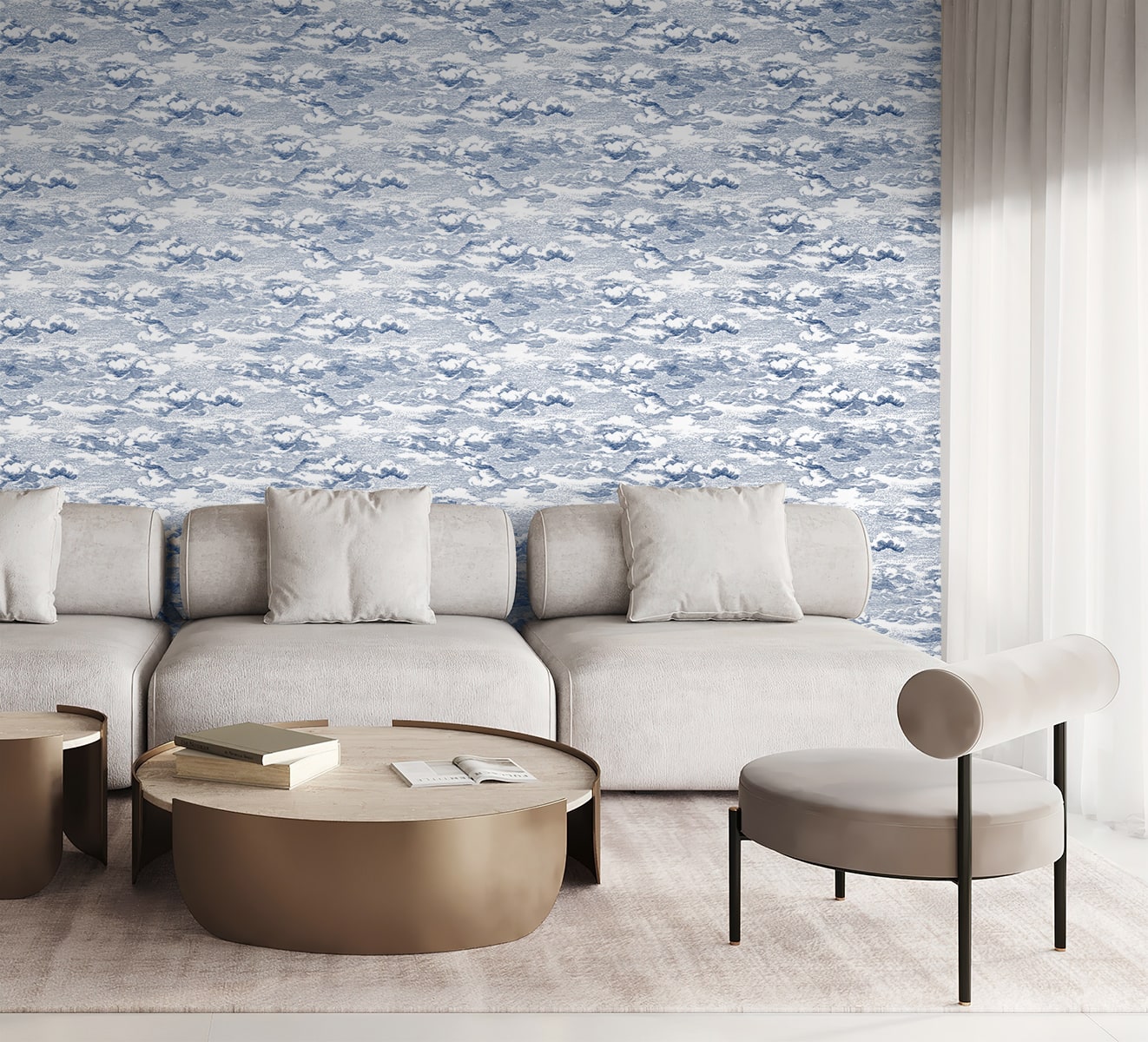 Clouds Peel and Stick Removable Wallpaper