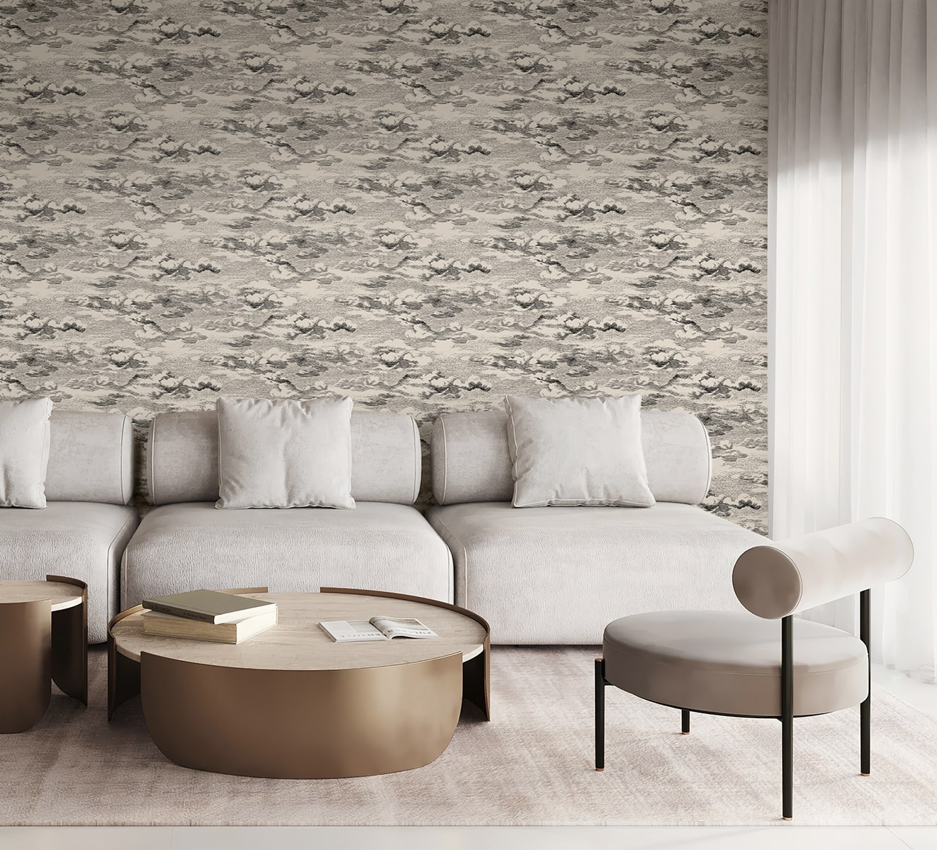 Clouds Peel and Stick Removable Wallpaper