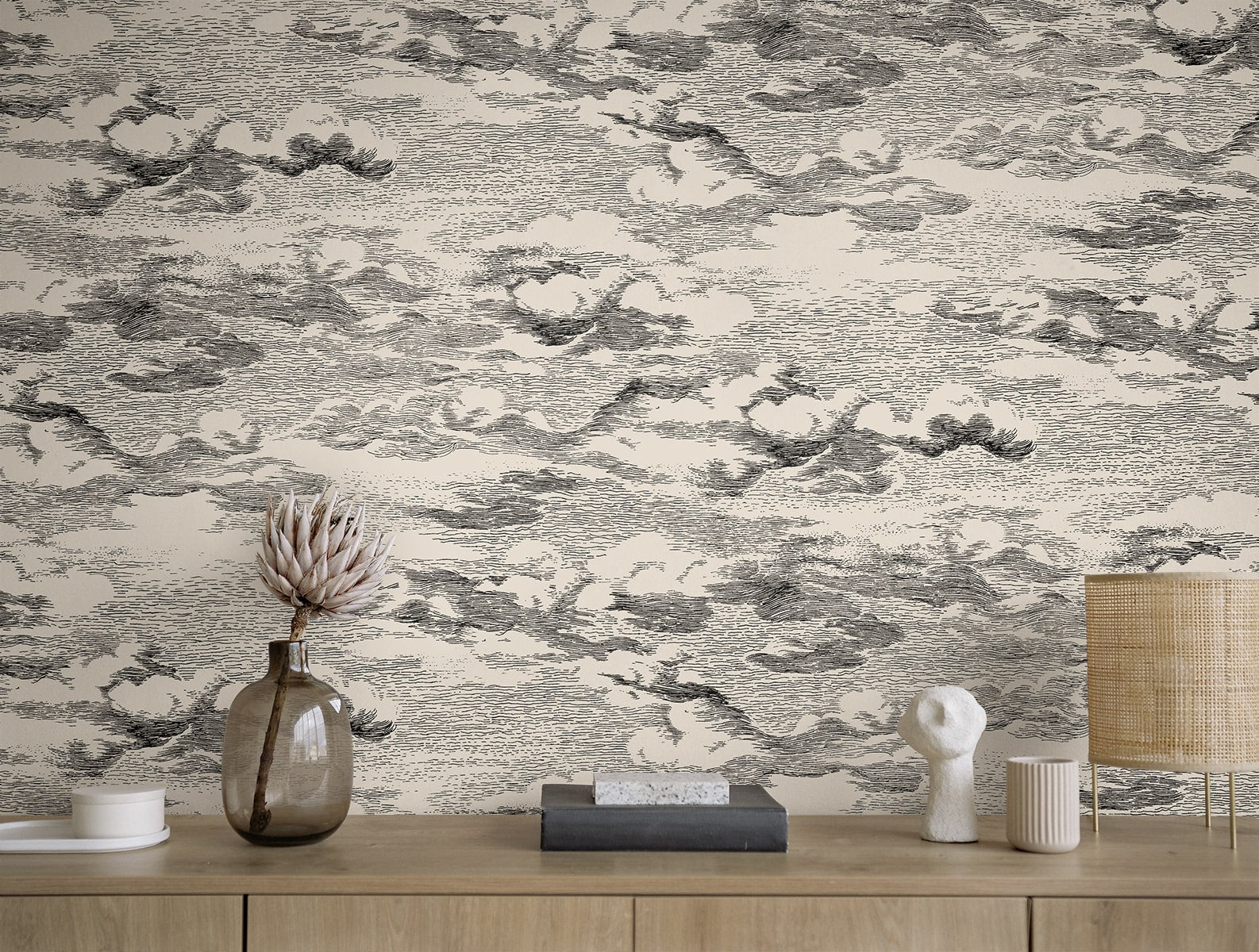Clouds Peel and Stick Removable Wallpaper