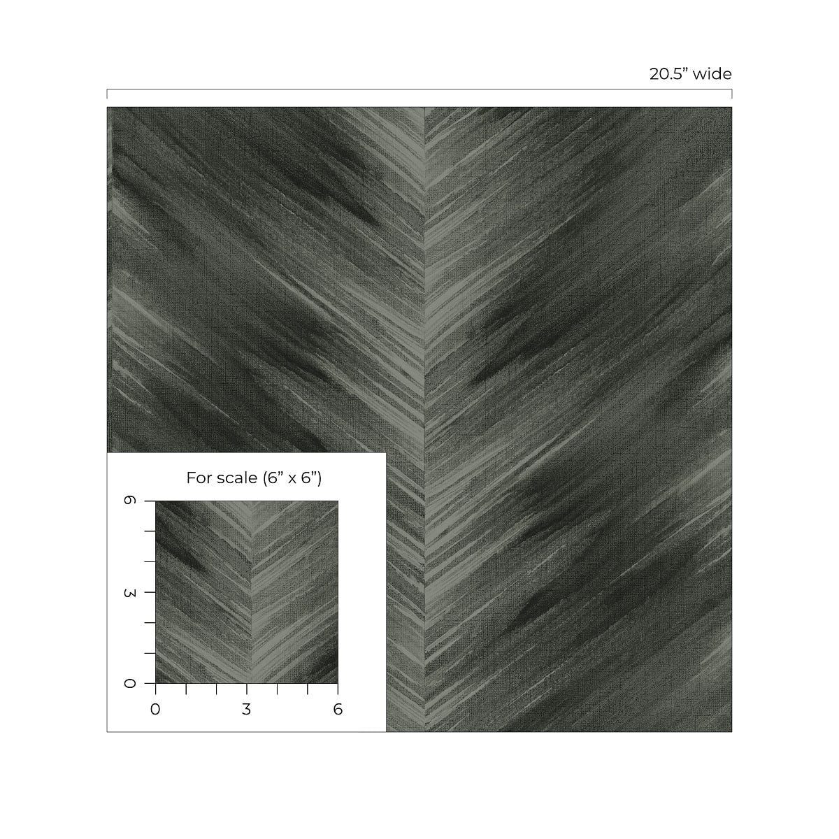 Washed Chevron Abstract Peel and Stick Removable Wallpaper