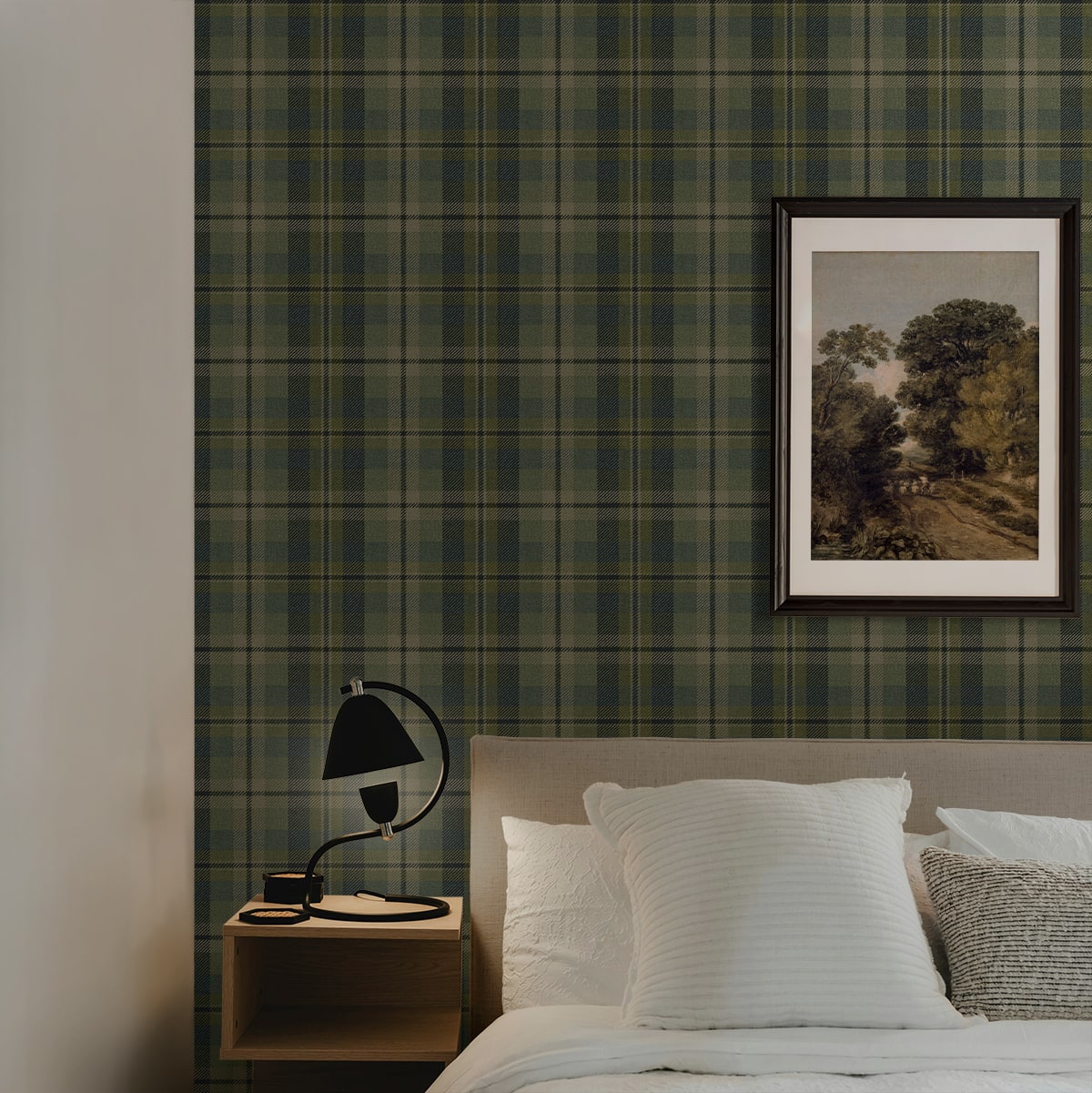 Thornbury Tailored Plaid Peel and Stick Removable Wallpaper