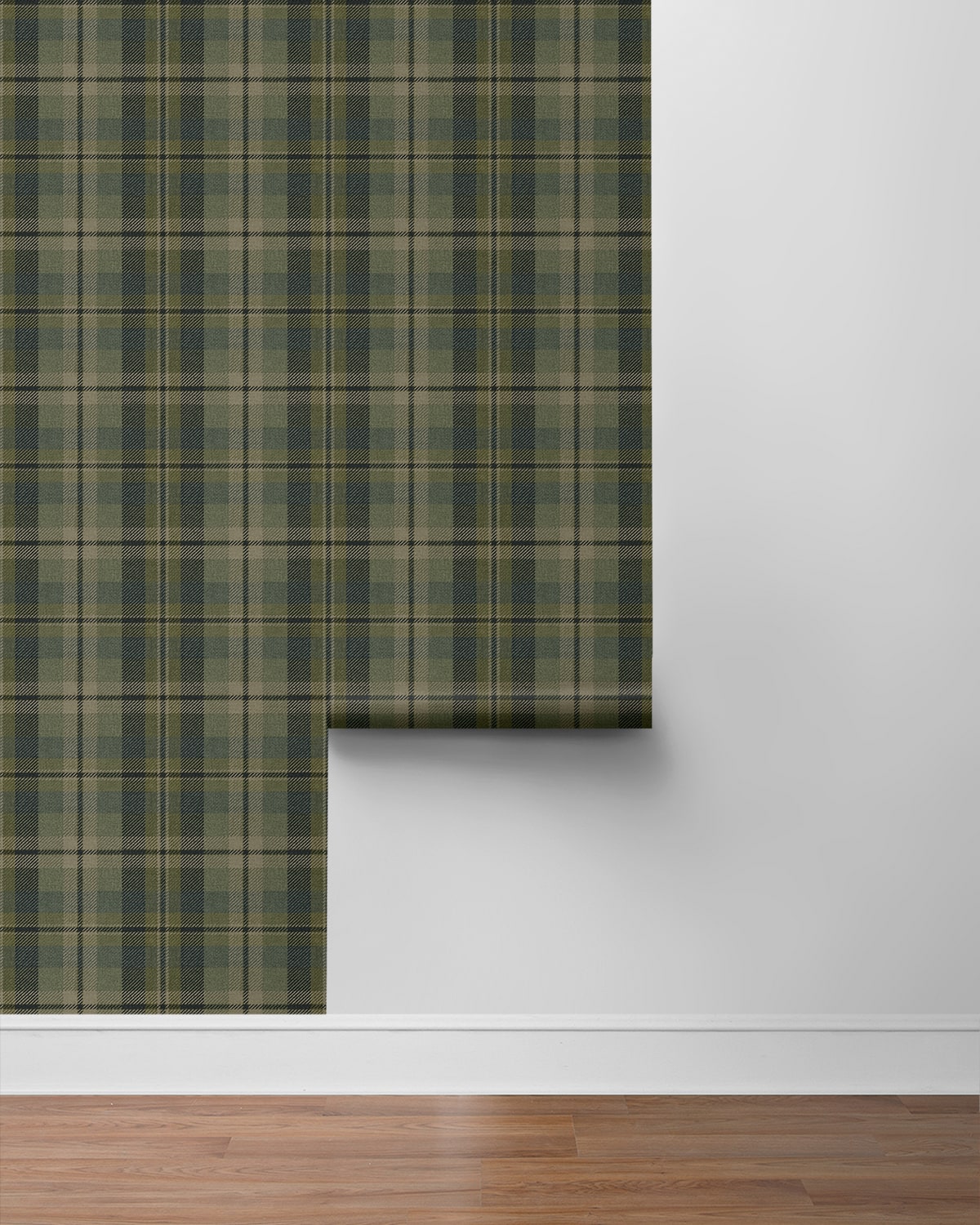 Thornbury Tailored Plaid Peel and Stick Removable Wallpaper