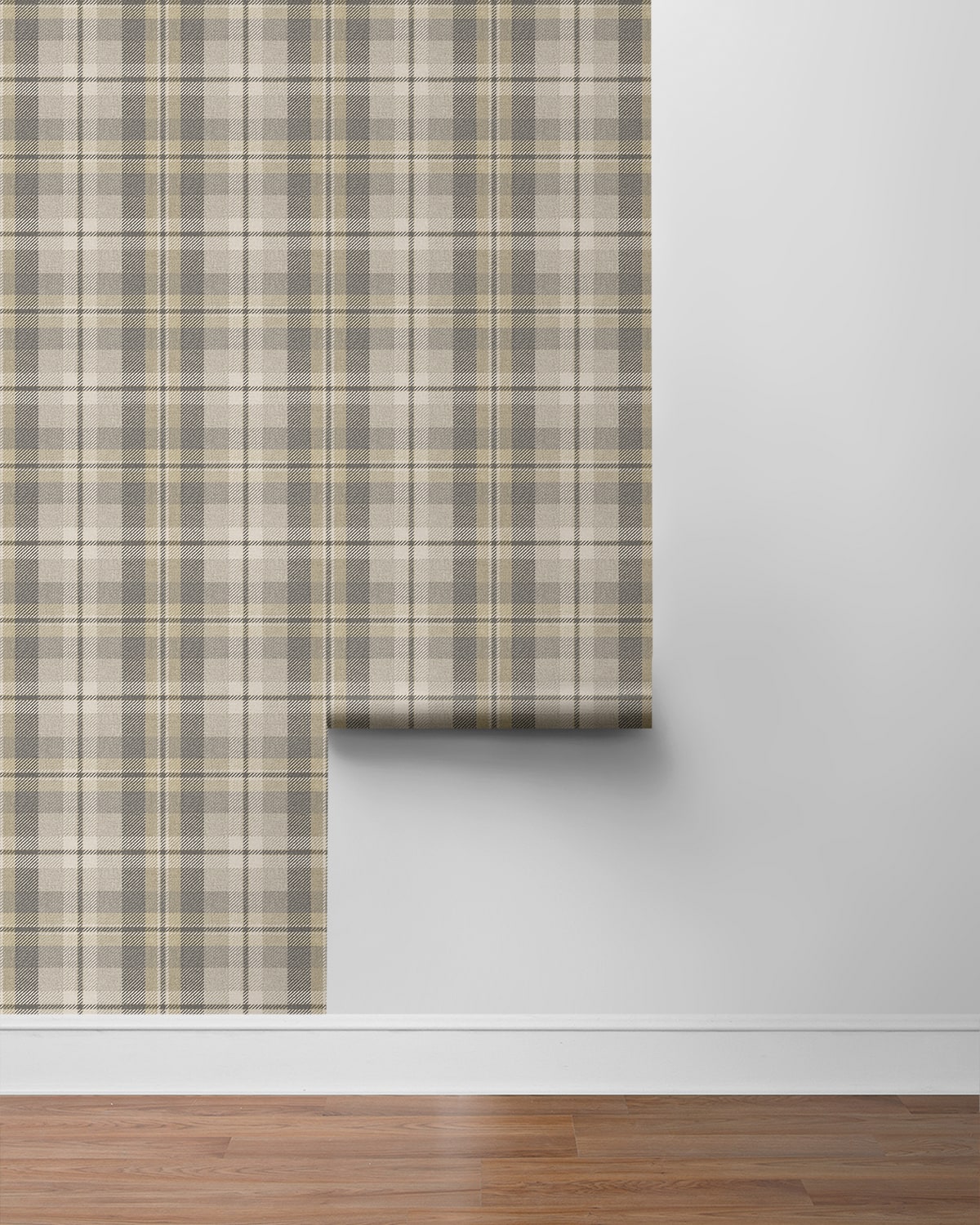 Thornbury Tailored Plaid Peel and Stick Removable Wallpaper