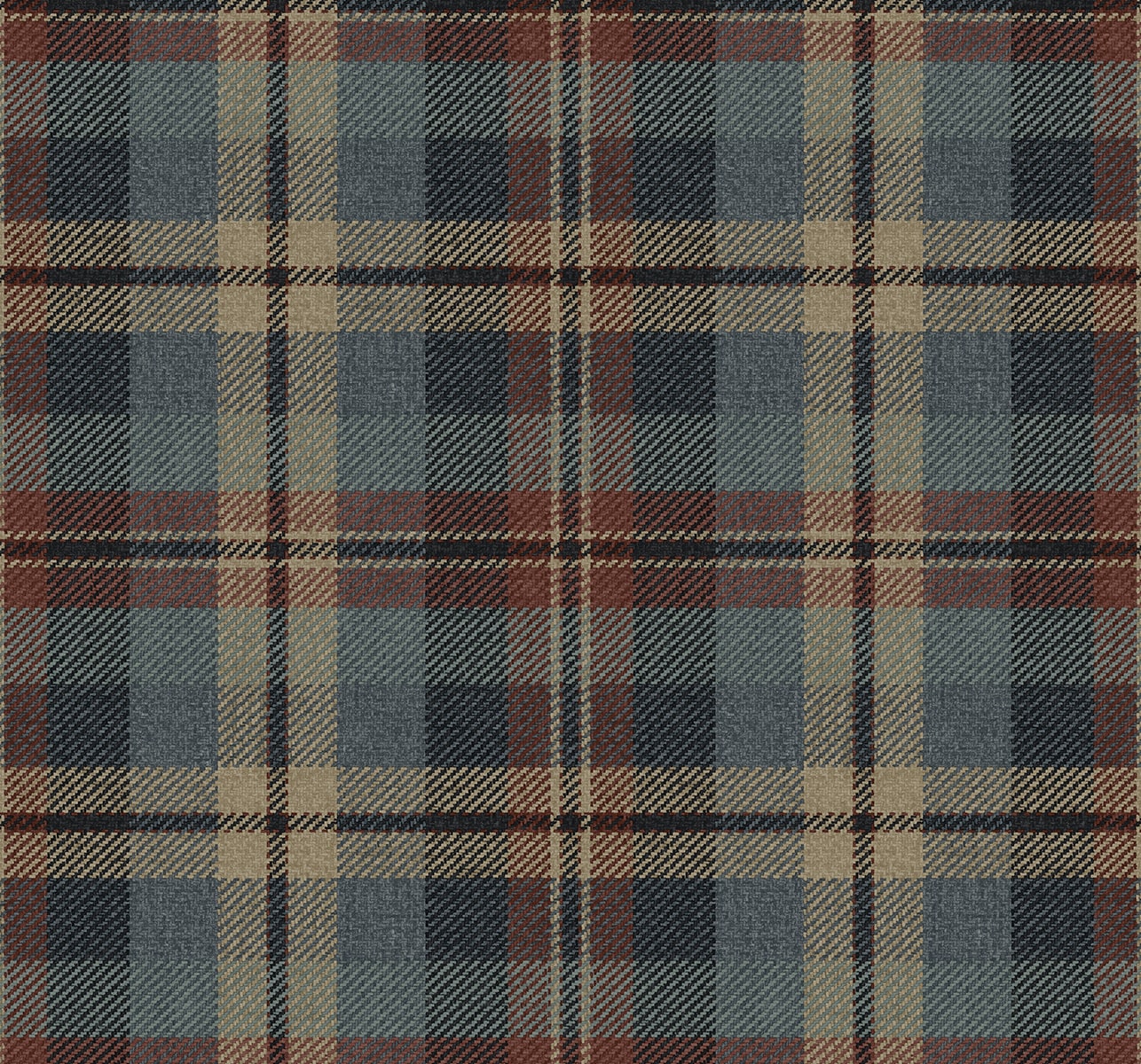 Thornbury Tailored Plaid Peel and Stick Removable Wallpaper
