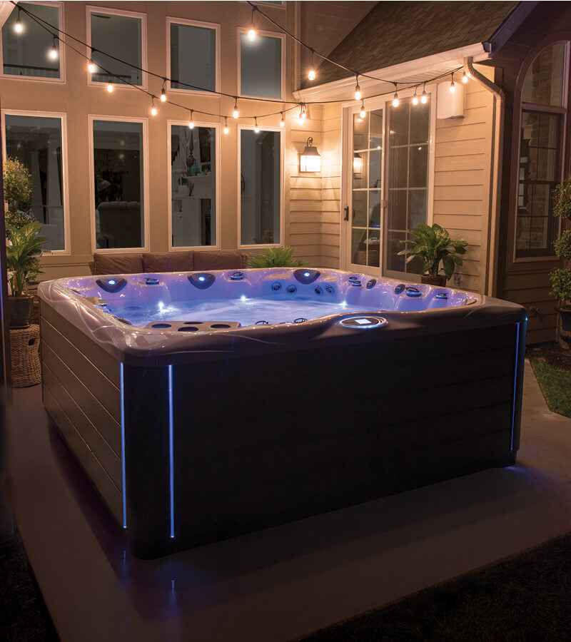 Pinnacle 7-Person Luxury Hot Tub, Spa with Lounger, Captain’s Chair & Love Seat