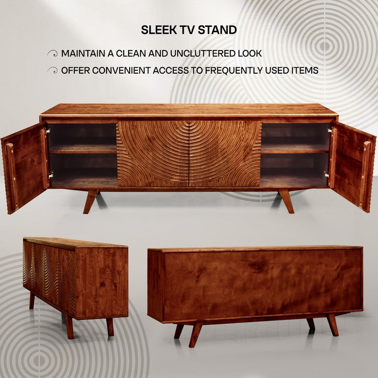 Acacia Harmony TV Stand with Storage