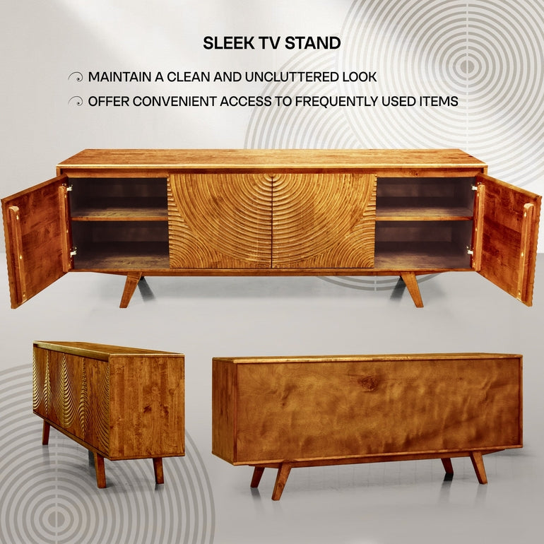Acacia Harmony TV Stand with Storage