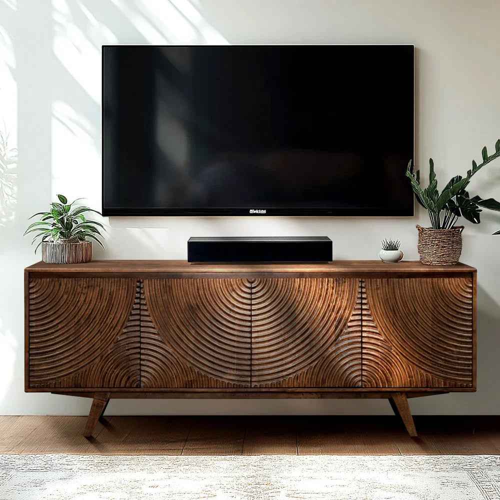 Acacia Harmony TV Stand with Storage