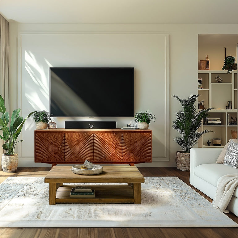 Acacia Harmony TV Stand with Storage