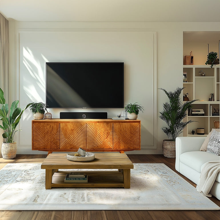 Acacia Harmony TV Stand with Storage