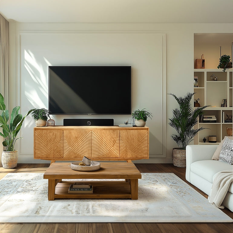 Acacia Harmony TV Stand with Storage