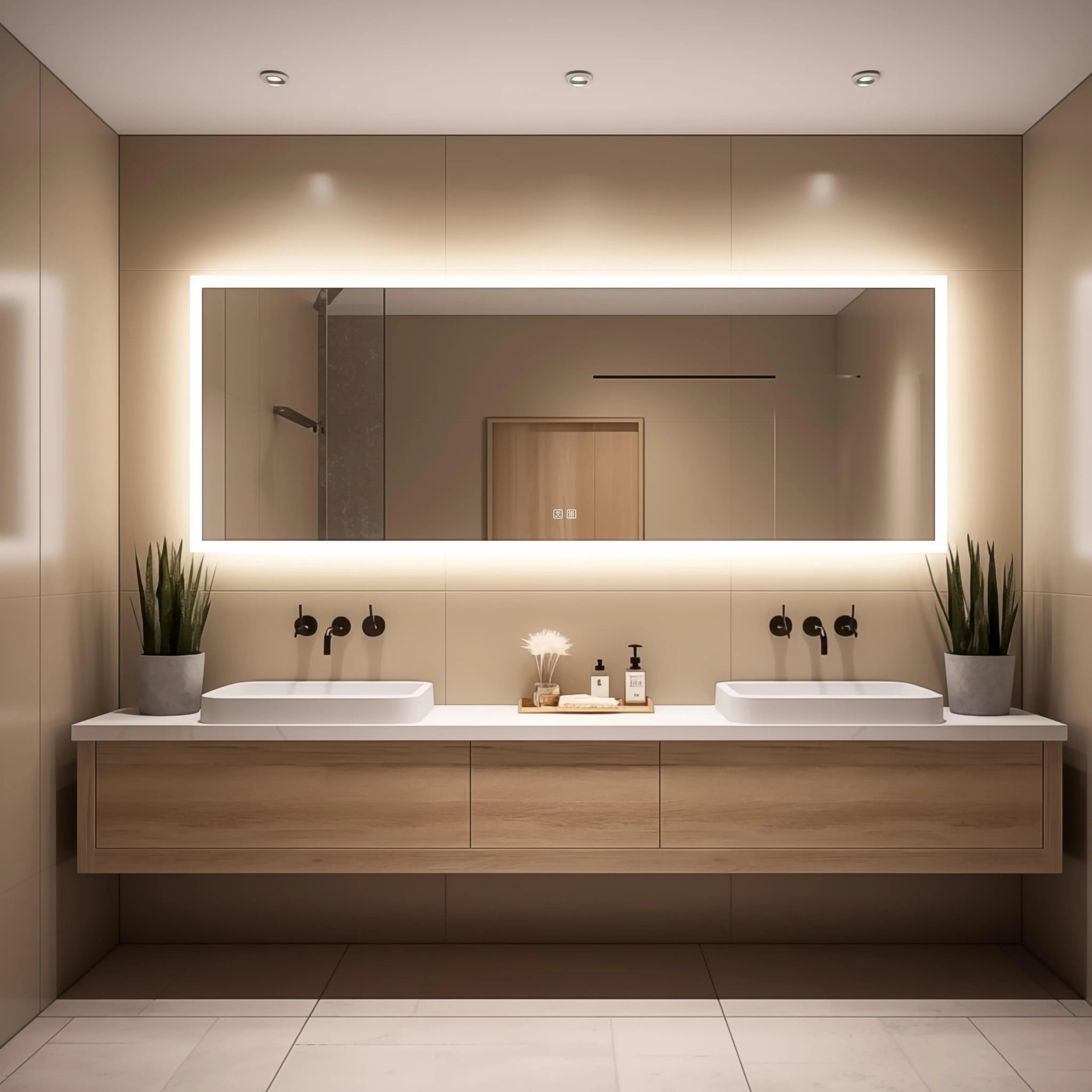 Deluxe Edge Glow LED Bathroom Mirror – Linens N Things