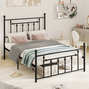 Full/Queen/Twin Size Heavy-duty Metal Bed Frame with Headboard-Full Size
