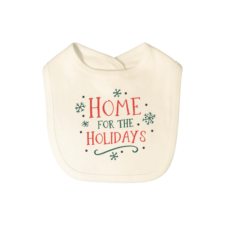 Finn + Emma graphic bib | home for the holidays