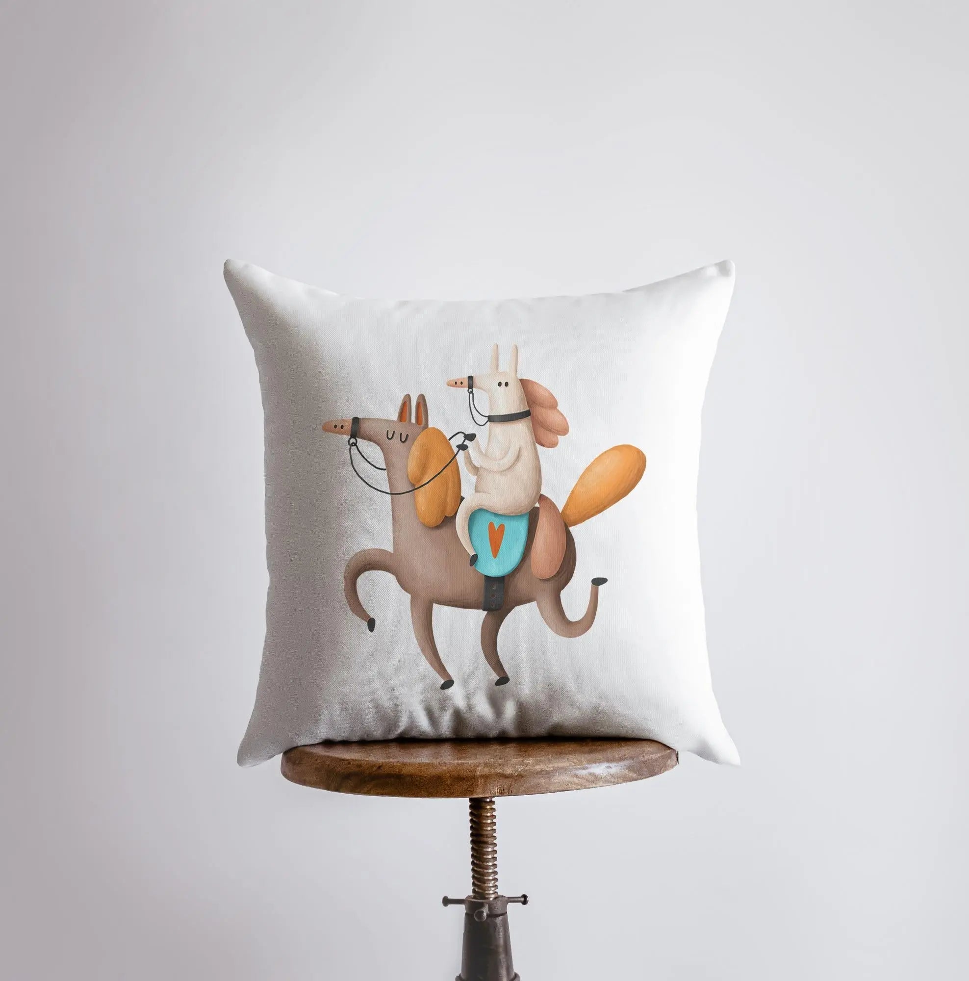 Horse Riding Horse Pillow | Throw Pillow | Horse Lover | Animal Lover Gift | Tiny House Decor | Cowgirl Pillow | Horse Pillow Pet UniikPillows