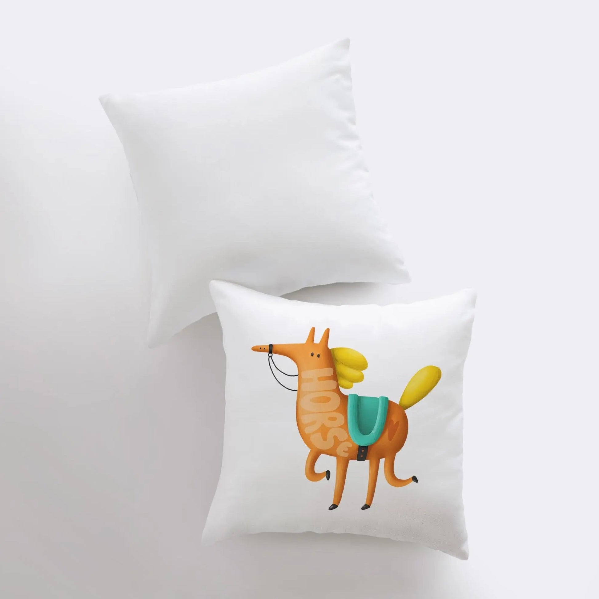 Horse Running Pillow | Throw Pillow | Horse Lover | Animal Lover Gift | Tiny House Decor | Cowgirl Pillow | Horse Pillow Pet UniikPillows