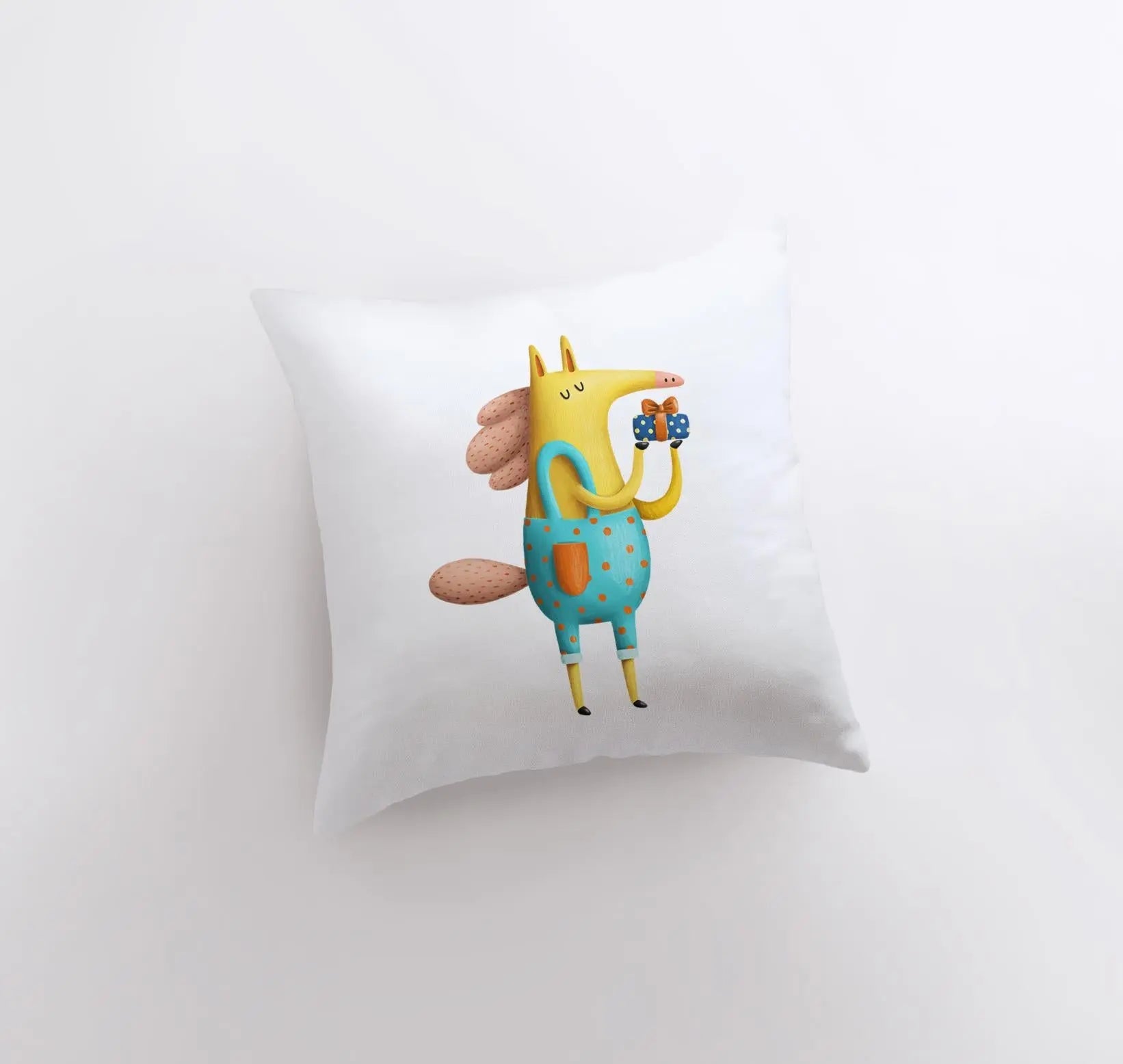 Horse giving gift Pillow | Throw Pillow | Horse Lover | Animal Lover Gift | Tiny House Decor | Cowgirl Pillow | Horse Pillow Pet UniikPillows