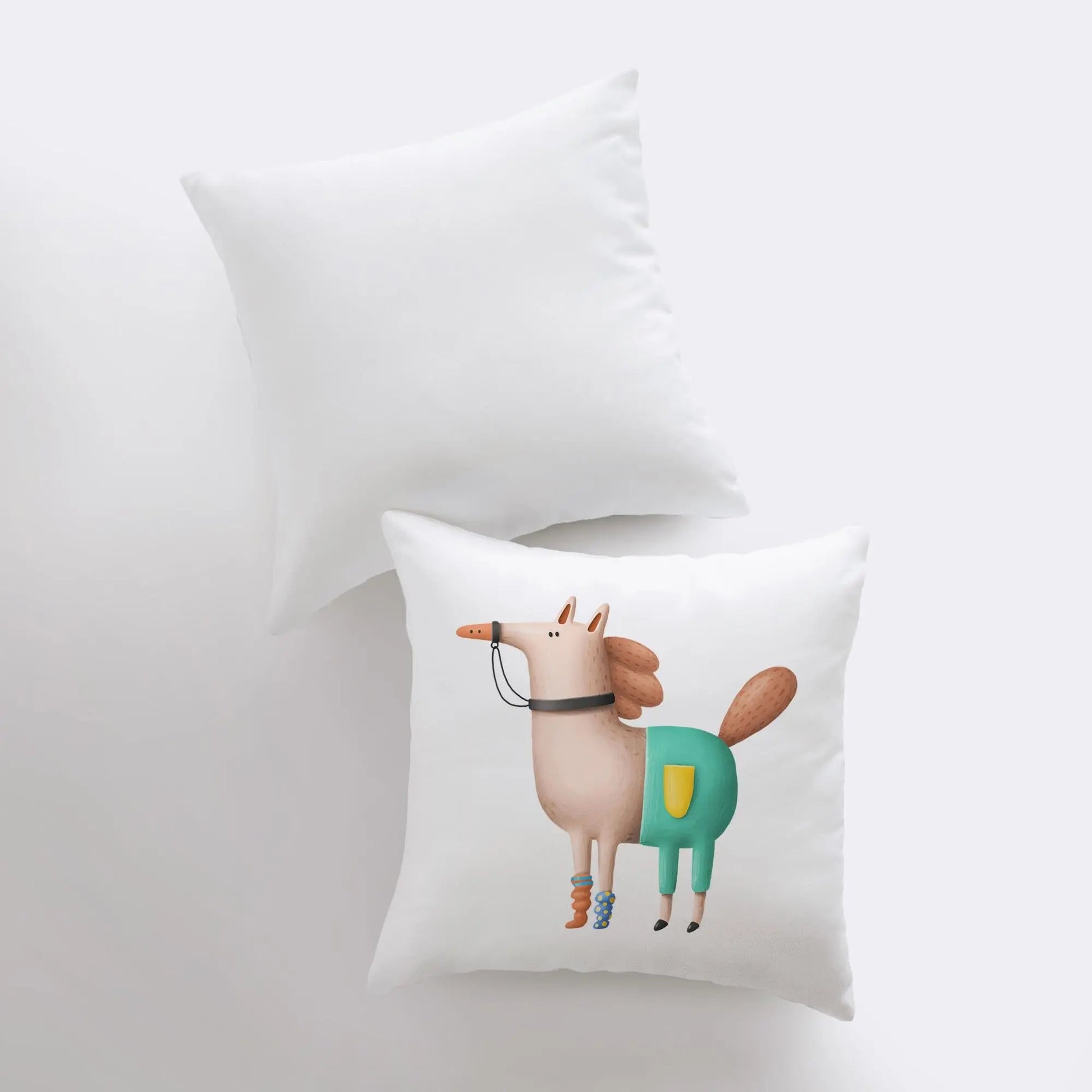 Horse wearing pants Pillow | Throw Pillow | Horse Lover | Animal Lover Gift | Tiny House Decor | Cowgirl Pillow | Horse Pillow Pet UniikPillows