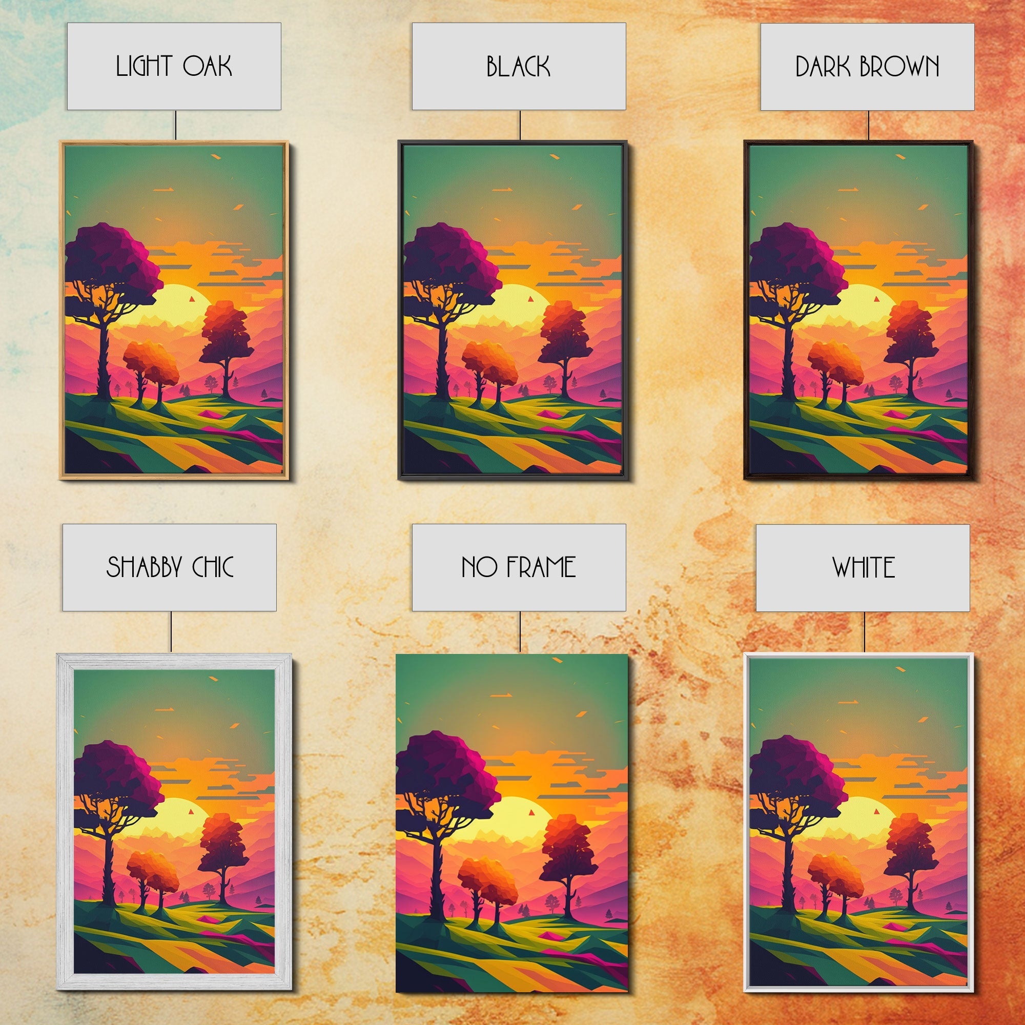 Triptych 3 Panel Wall Art, Framed Canvas Prints
