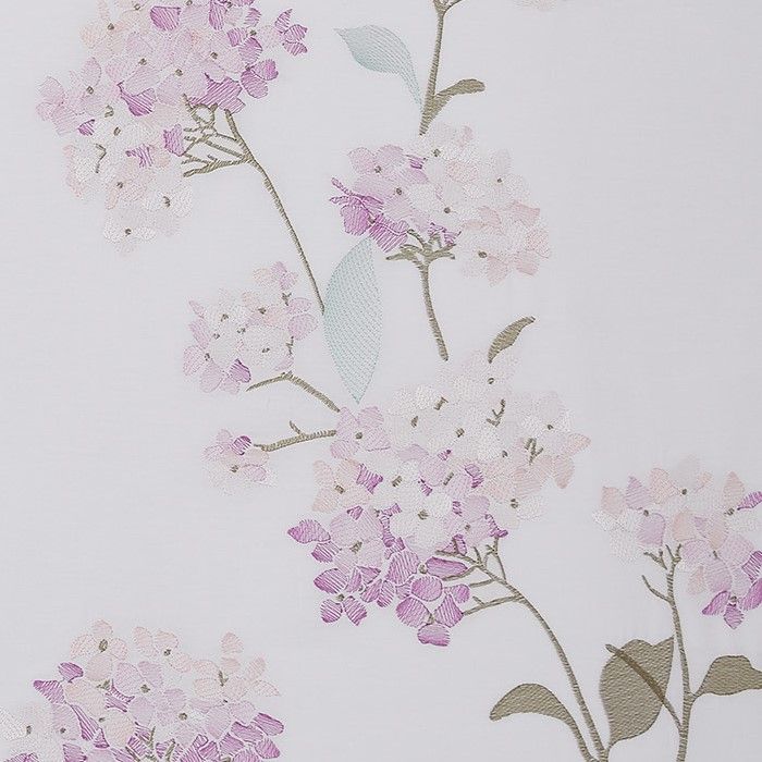 Hydrangea Embroidered Duvet Cover Set