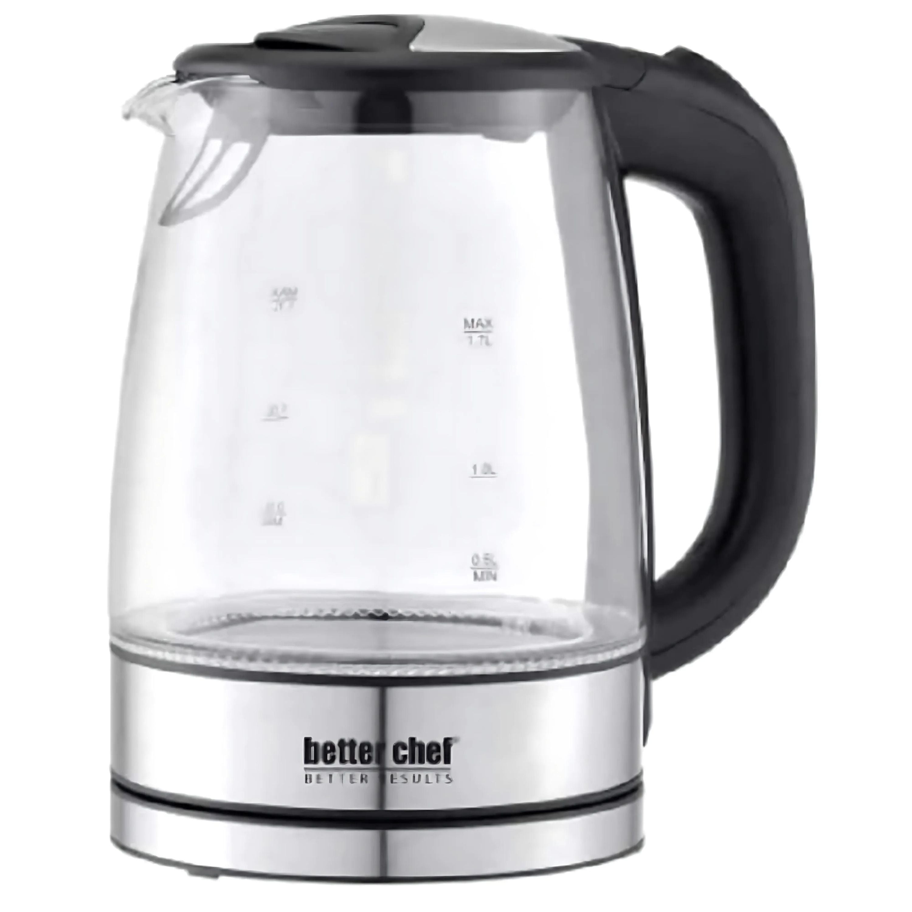 Better Chef 1100-Watt Glass Electric Cordless Kettle