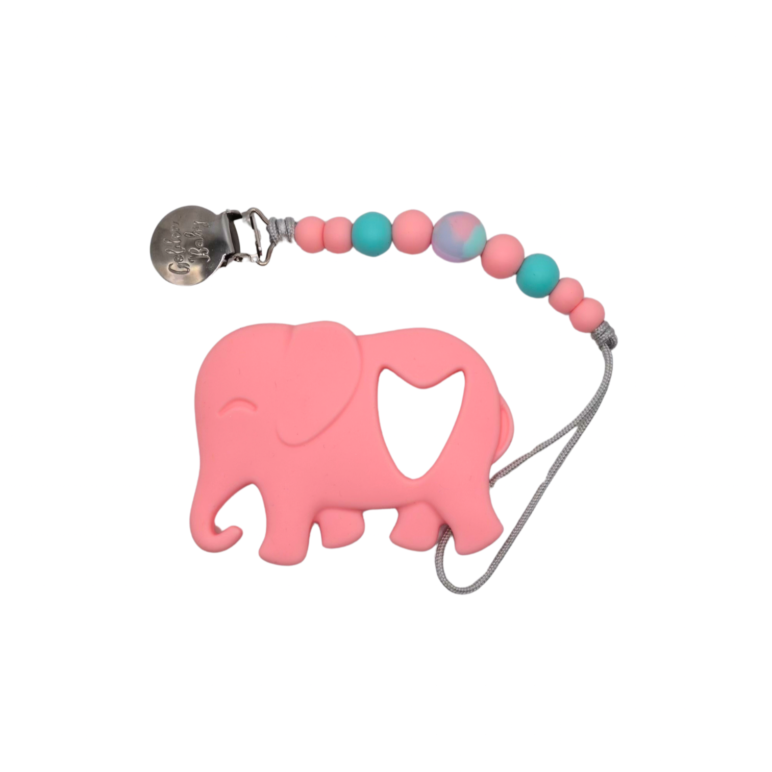 Elephant Teether Set - Pink