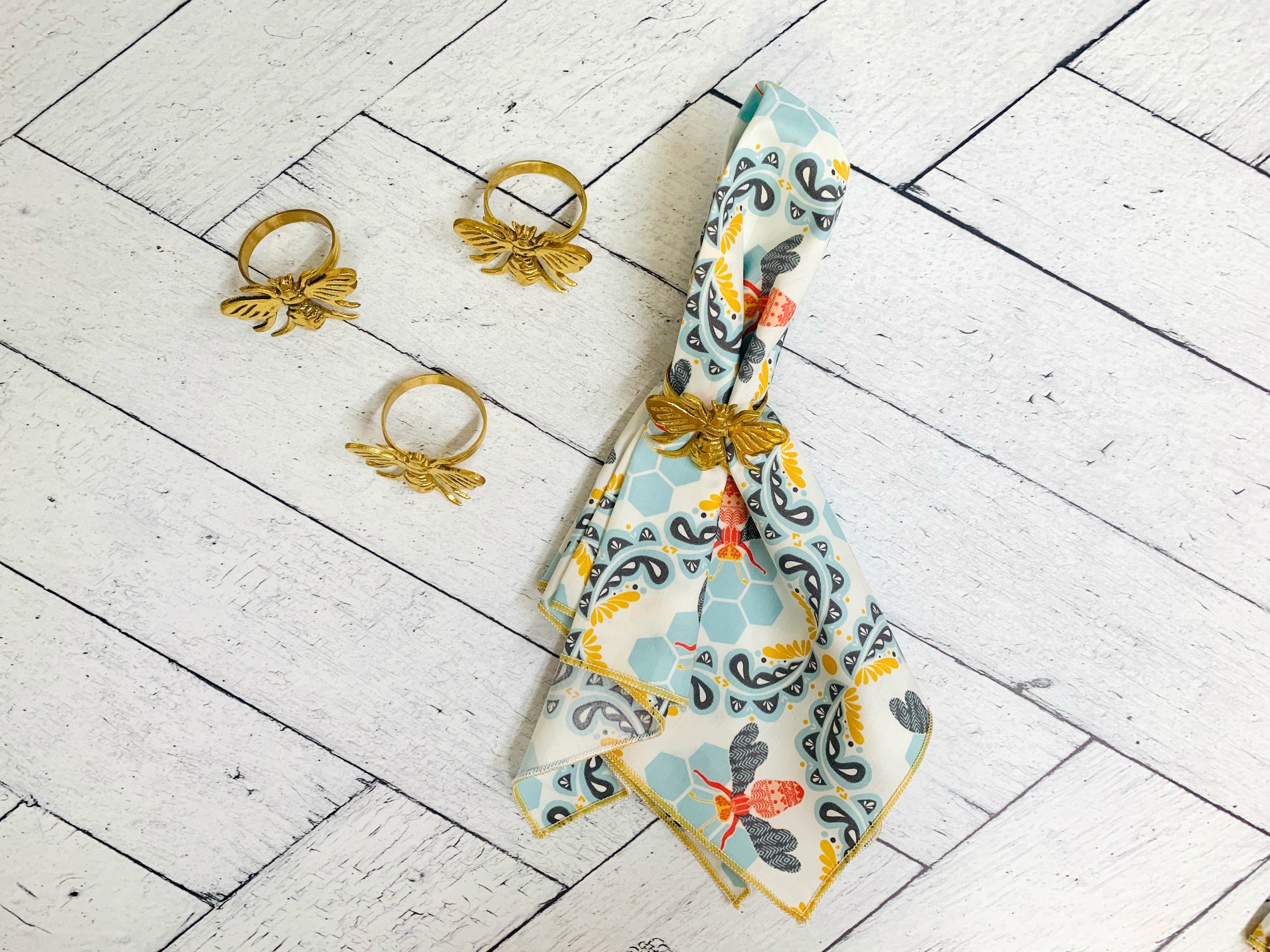 Honey Bee Cloth Napkins, Set of 4