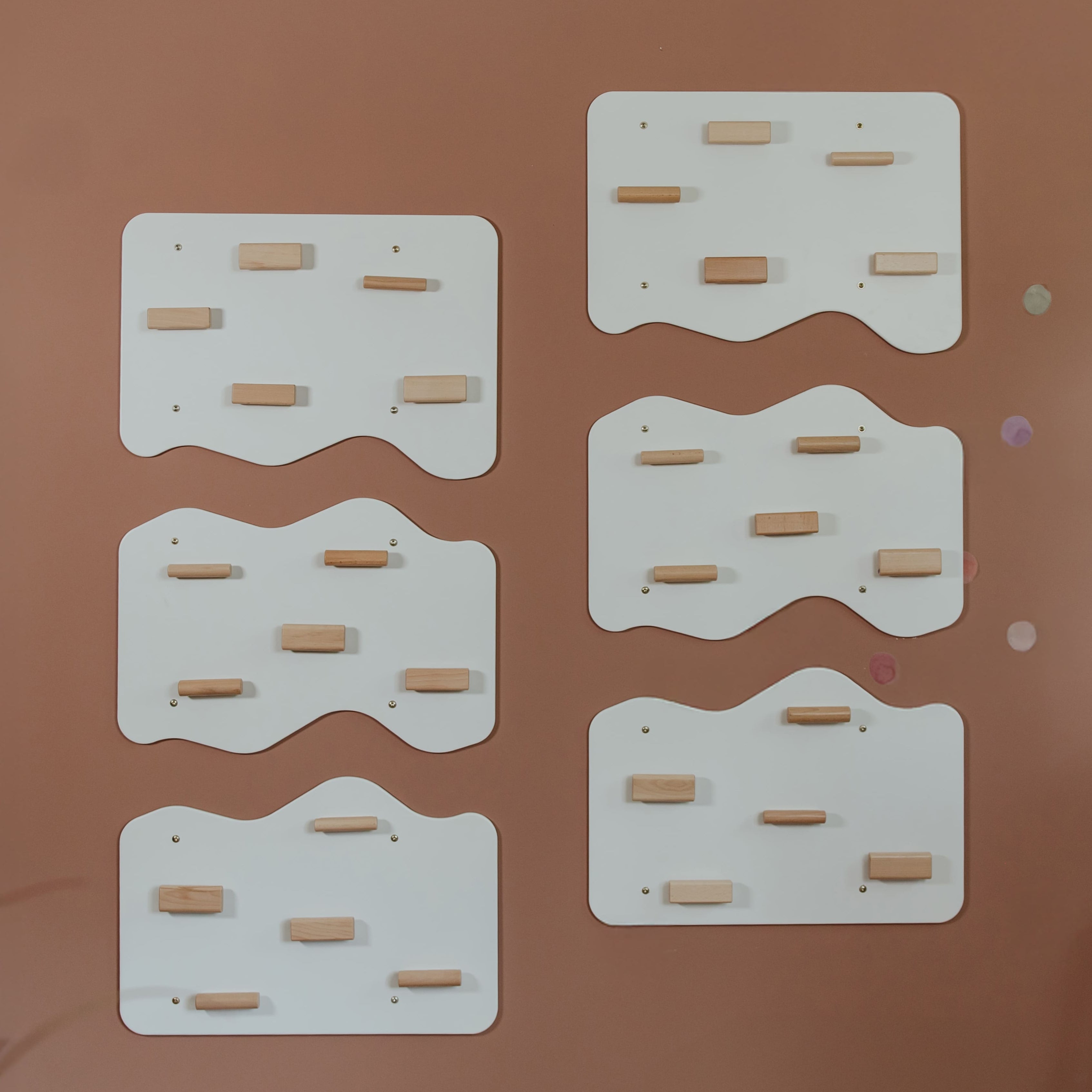 Indoor Rock Wall with Cloud-Shaped Panels for Kids 3-10