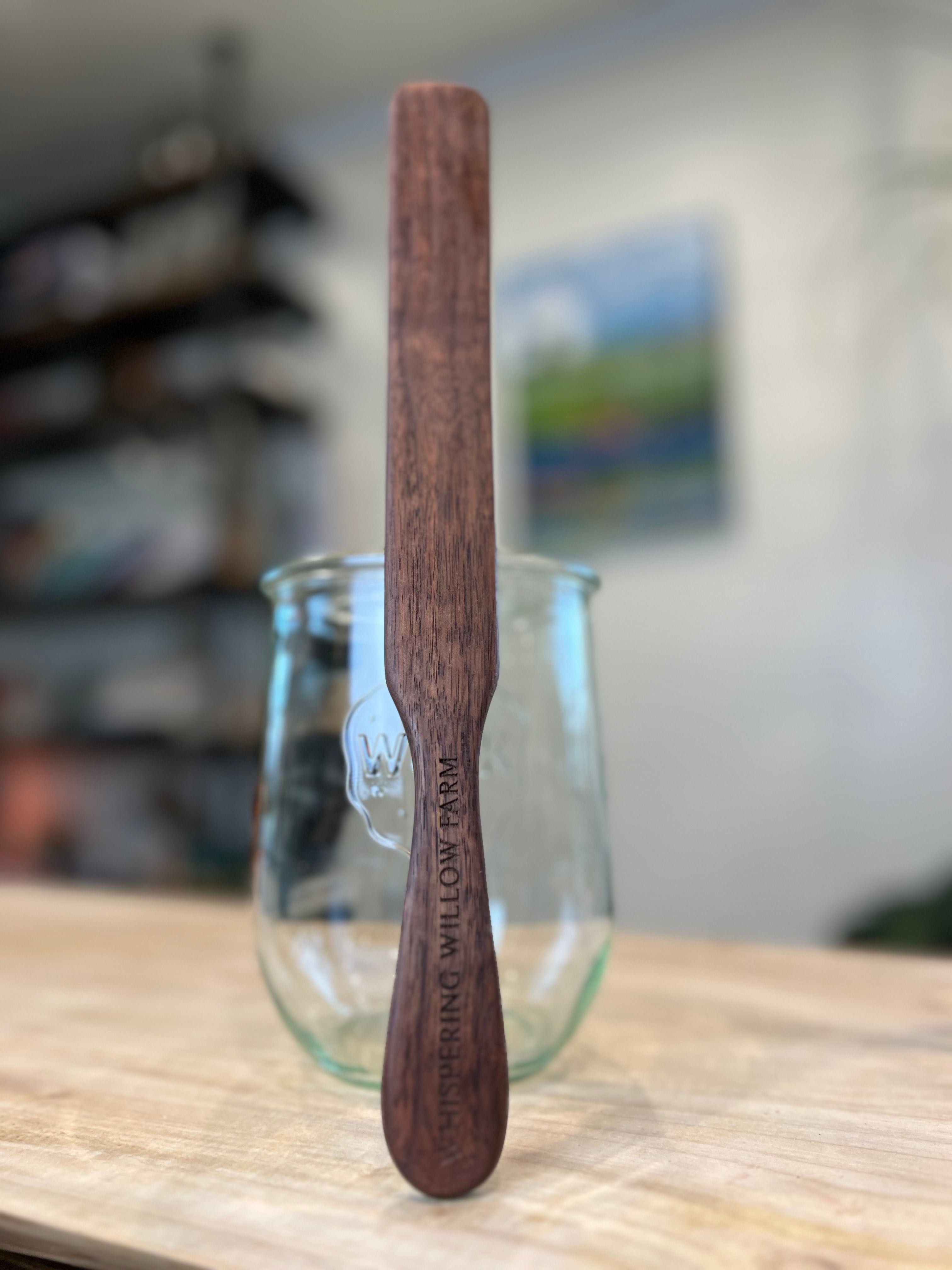Solid Walnut - Wood Sourdough Spatula