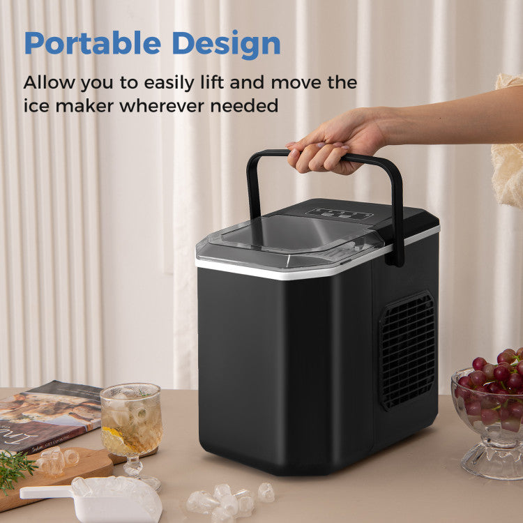 Countertop Ice Maker with Self-Cleaning