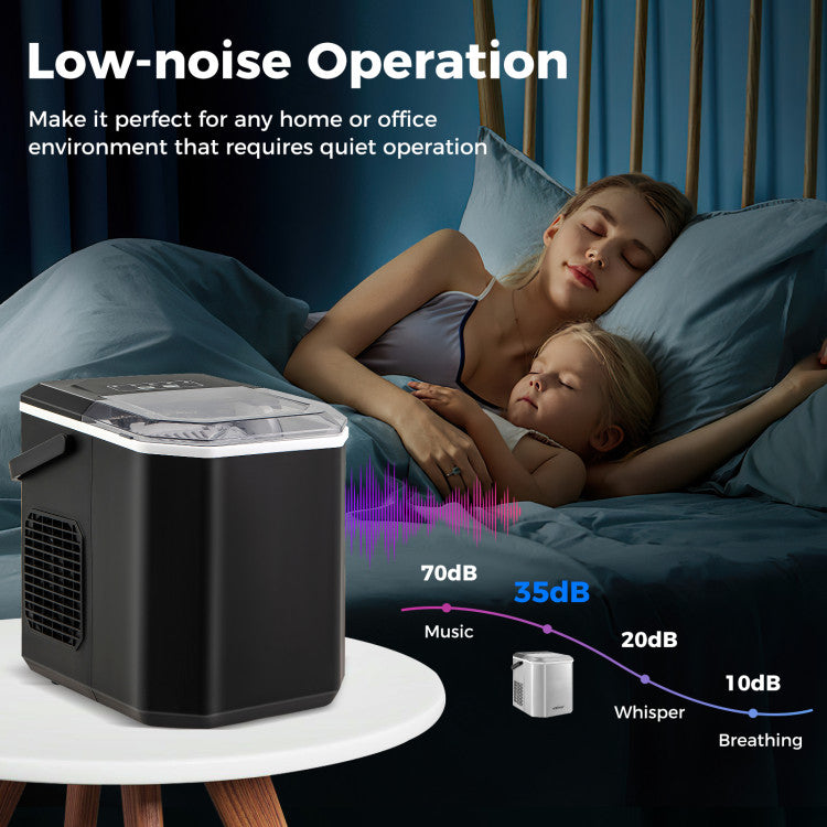 Countertop Ice Maker with Self-Cleaning