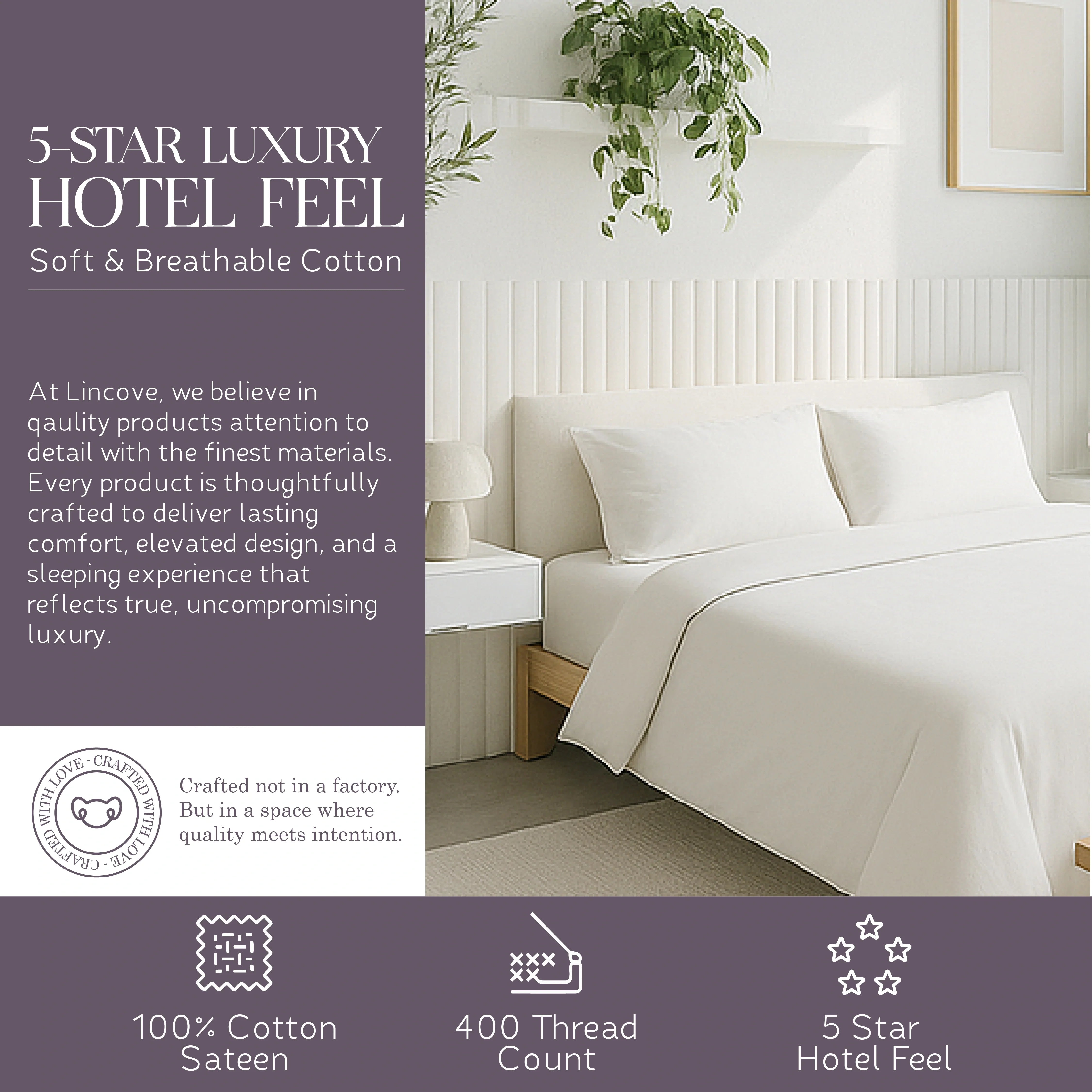 100% Cotton Duvet Cover Set - Classic Hotel Collection