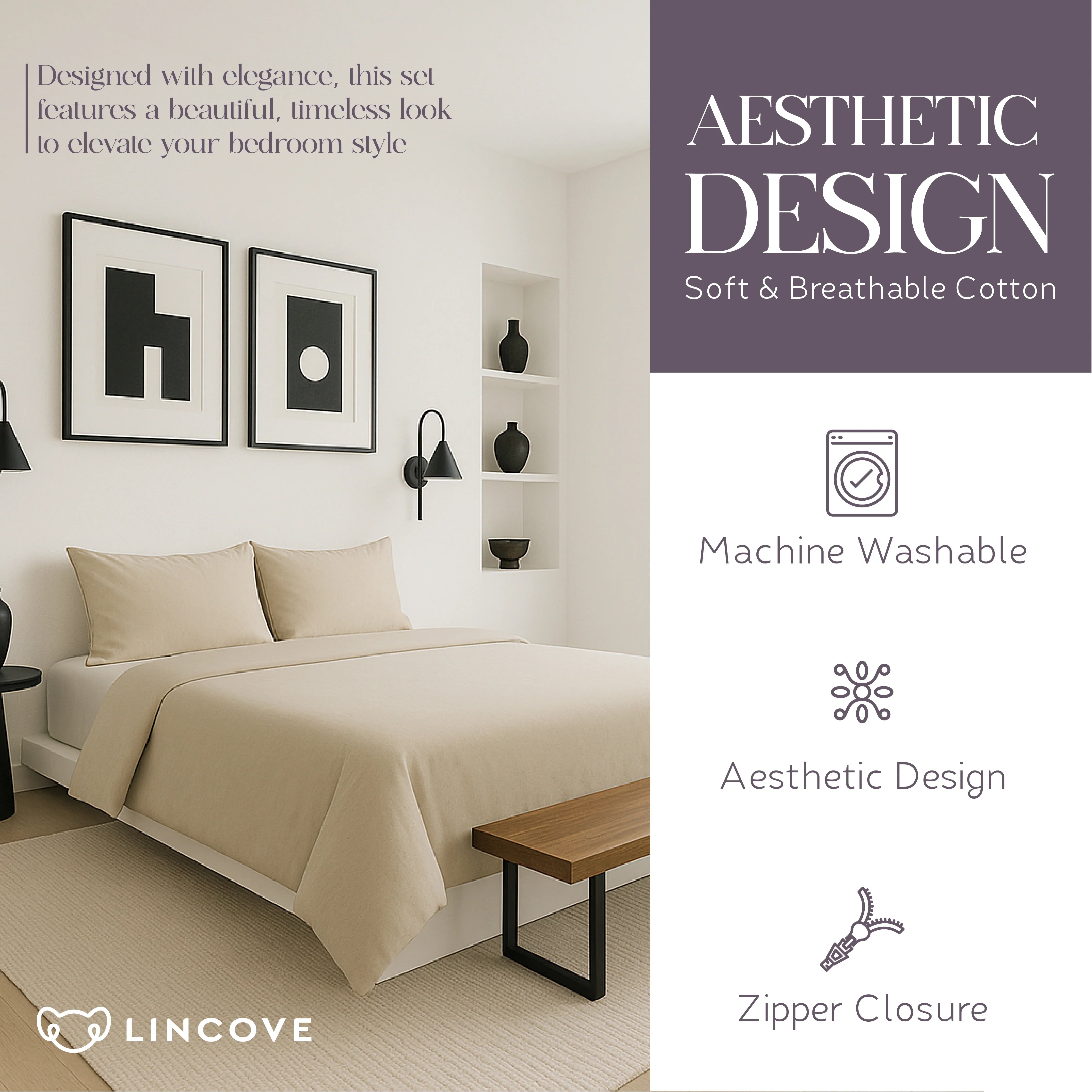 100% Cotton Duvet Cover Set - Classic Hotel Collection