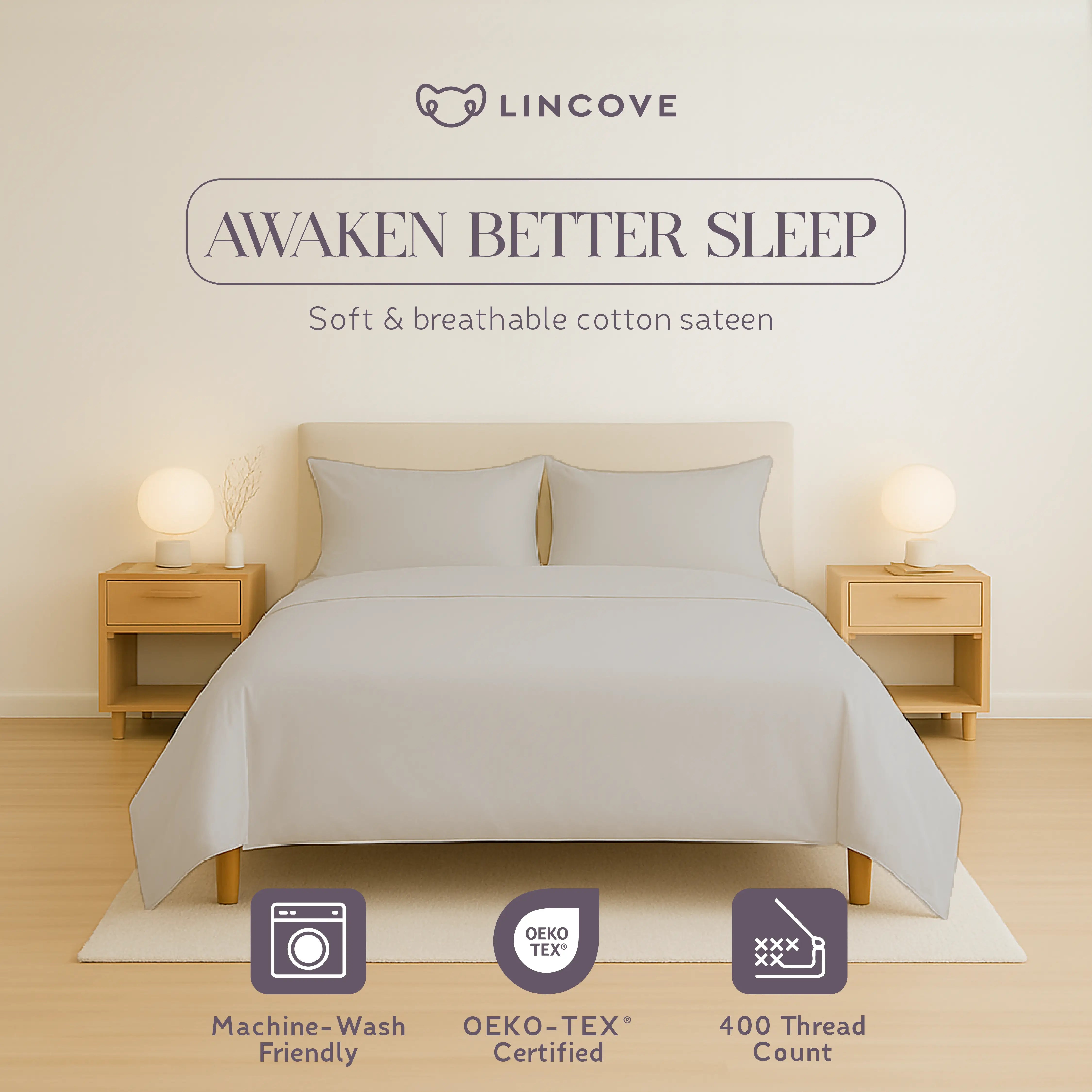 100% Cotton Sheet Set | Luxe Hotel Collection