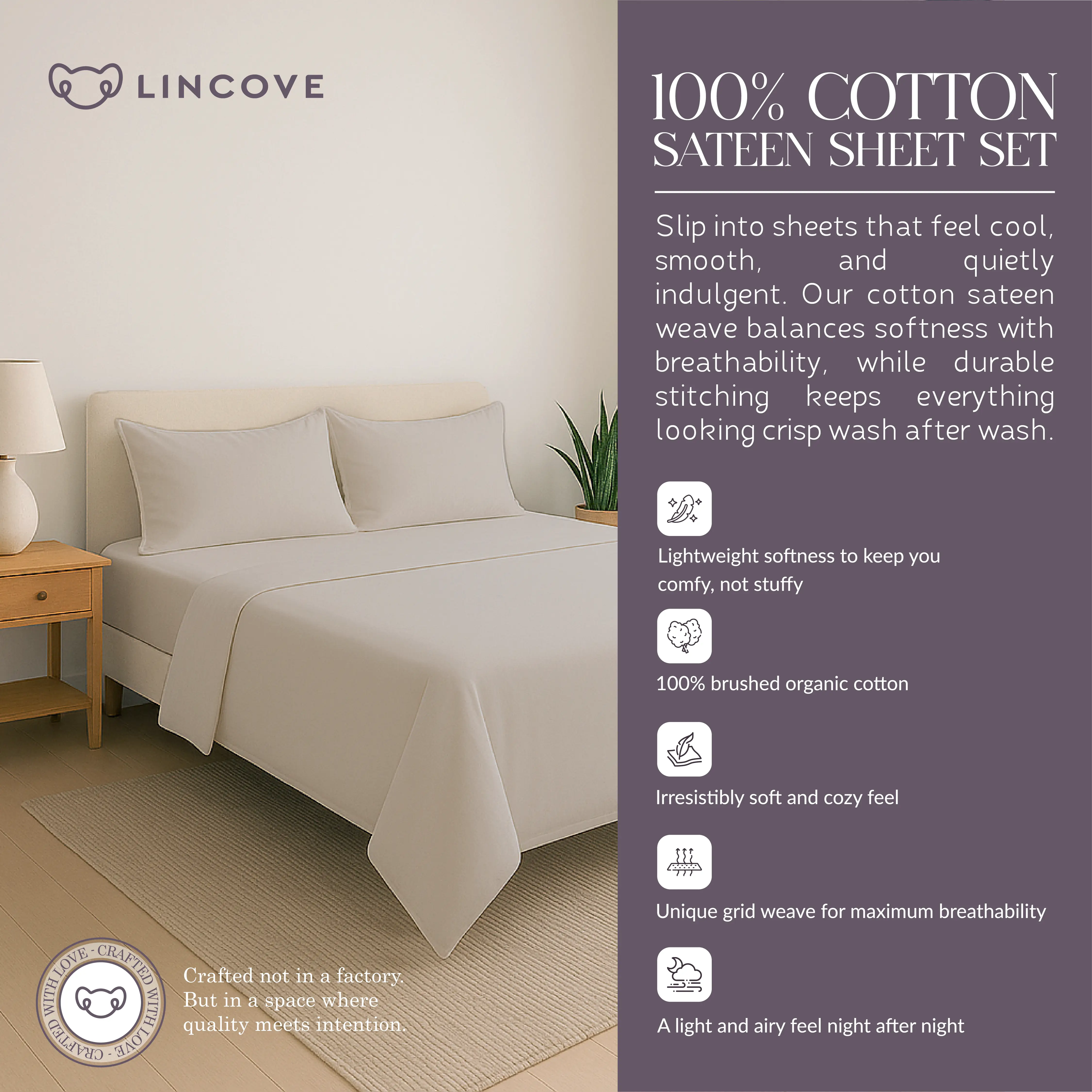 100% Cotton Sheet Set | Luxe Hotel Collection