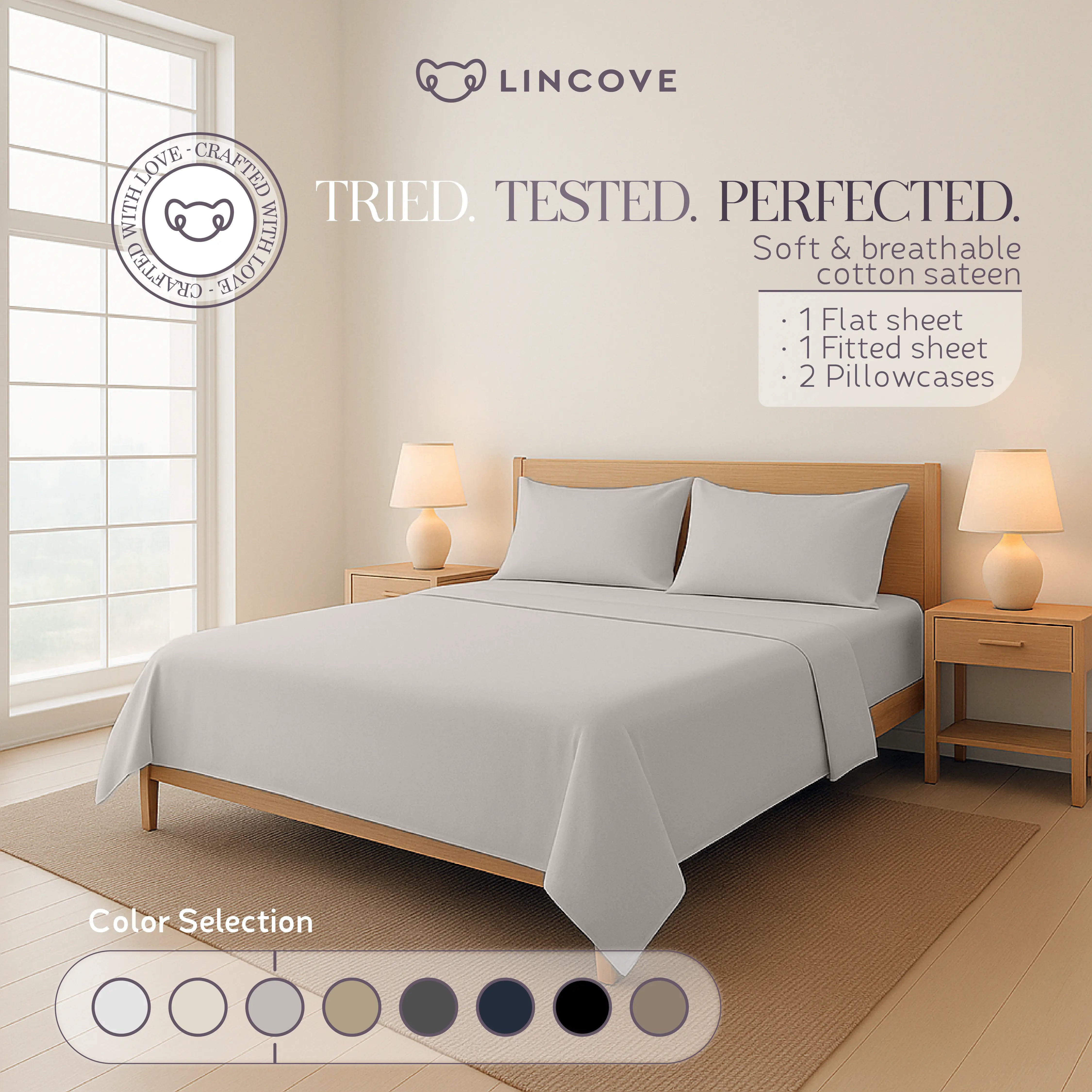 100% Cotton Sheet Set | Luxe Hotel Collection