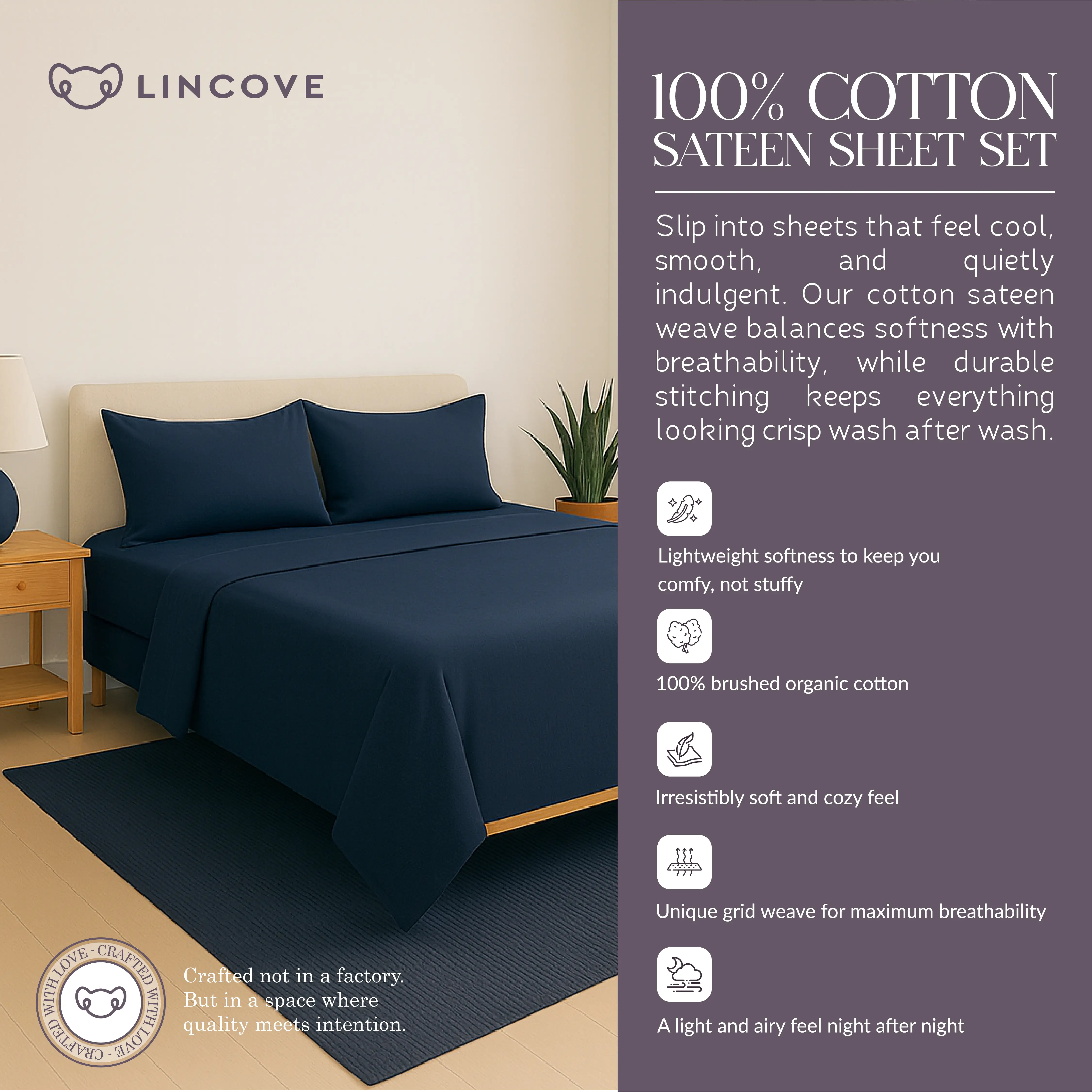 100% Cotton Sheet Set | Luxe Hotel Collection