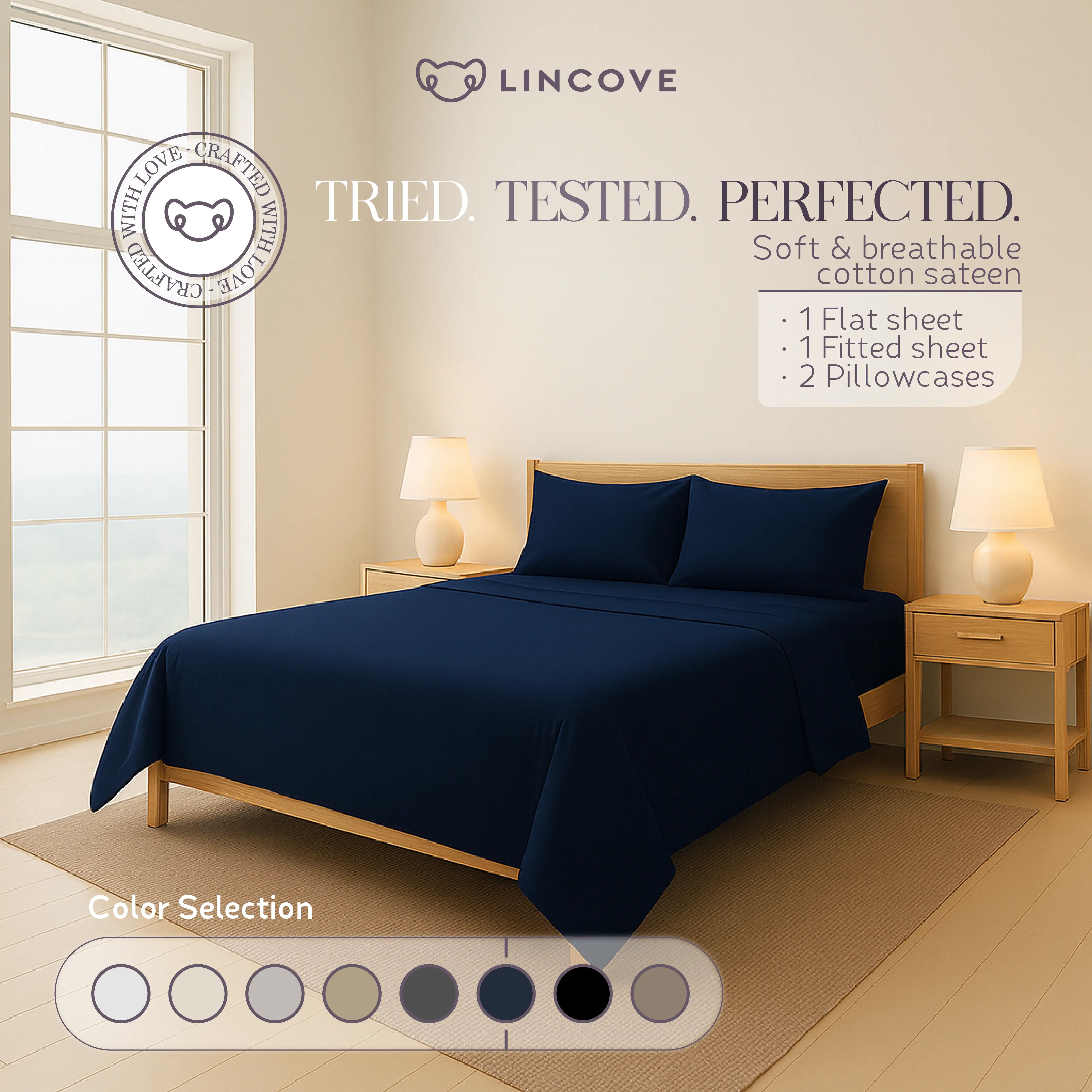 100% Cotton Sheet Set | Luxe Hotel Collection