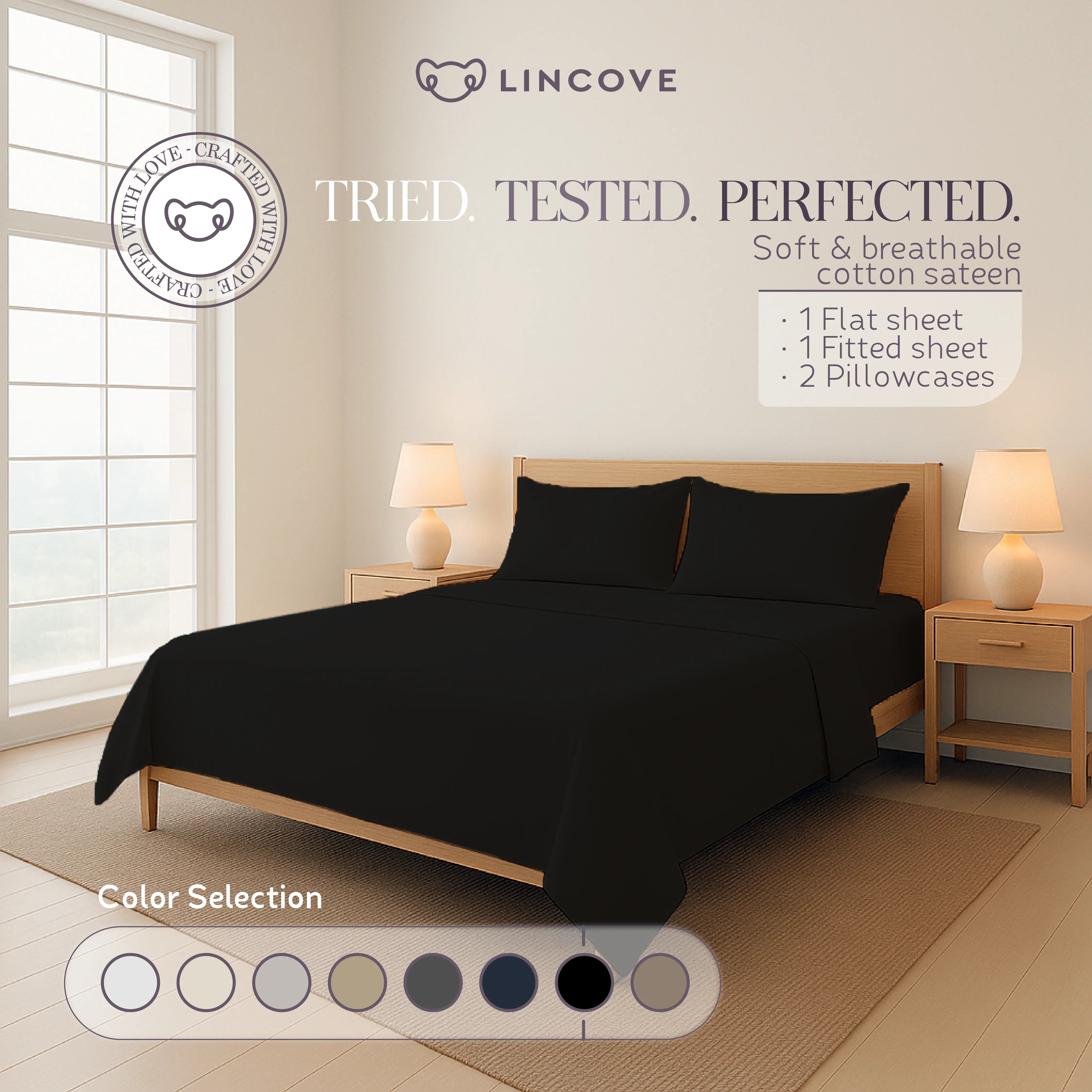 100% Cotton Sheet Set | Luxe Hotel Collection