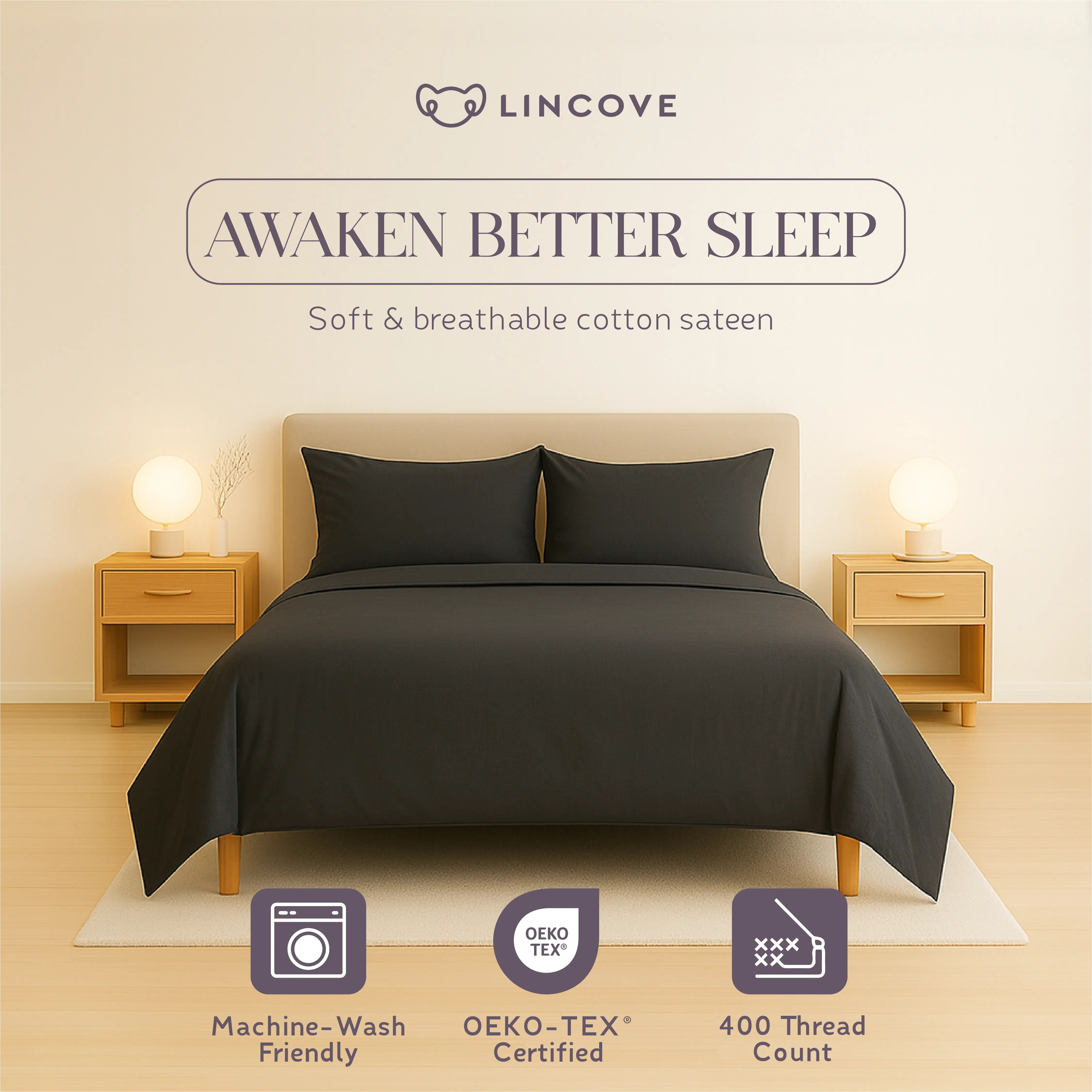 100% Cotton Sheet Set | Luxe Hotel Collection