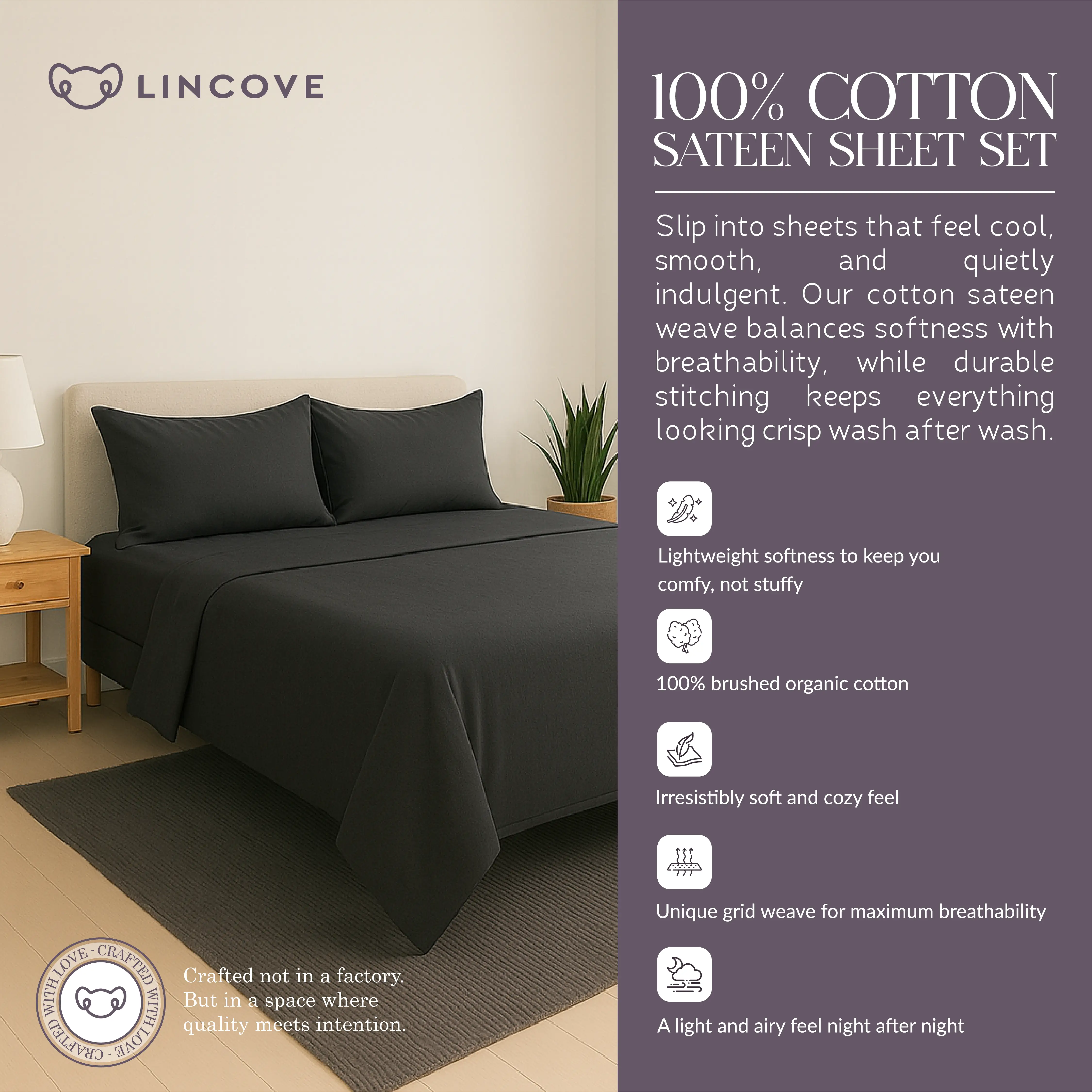 100% Cotton Sheet Set | Luxe Hotel Collection