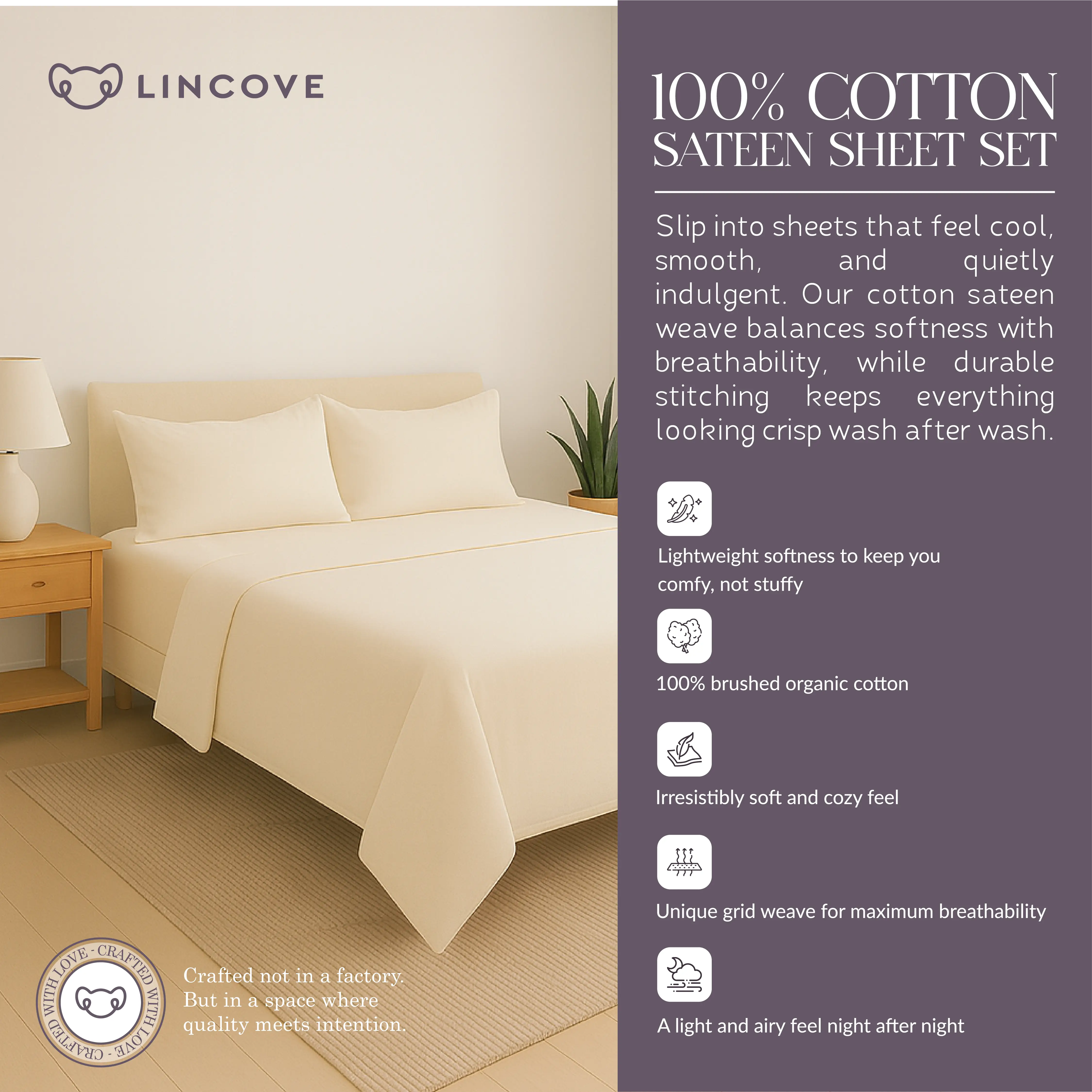 100% Cotton Sheet Set | Luxe Hotel Collection