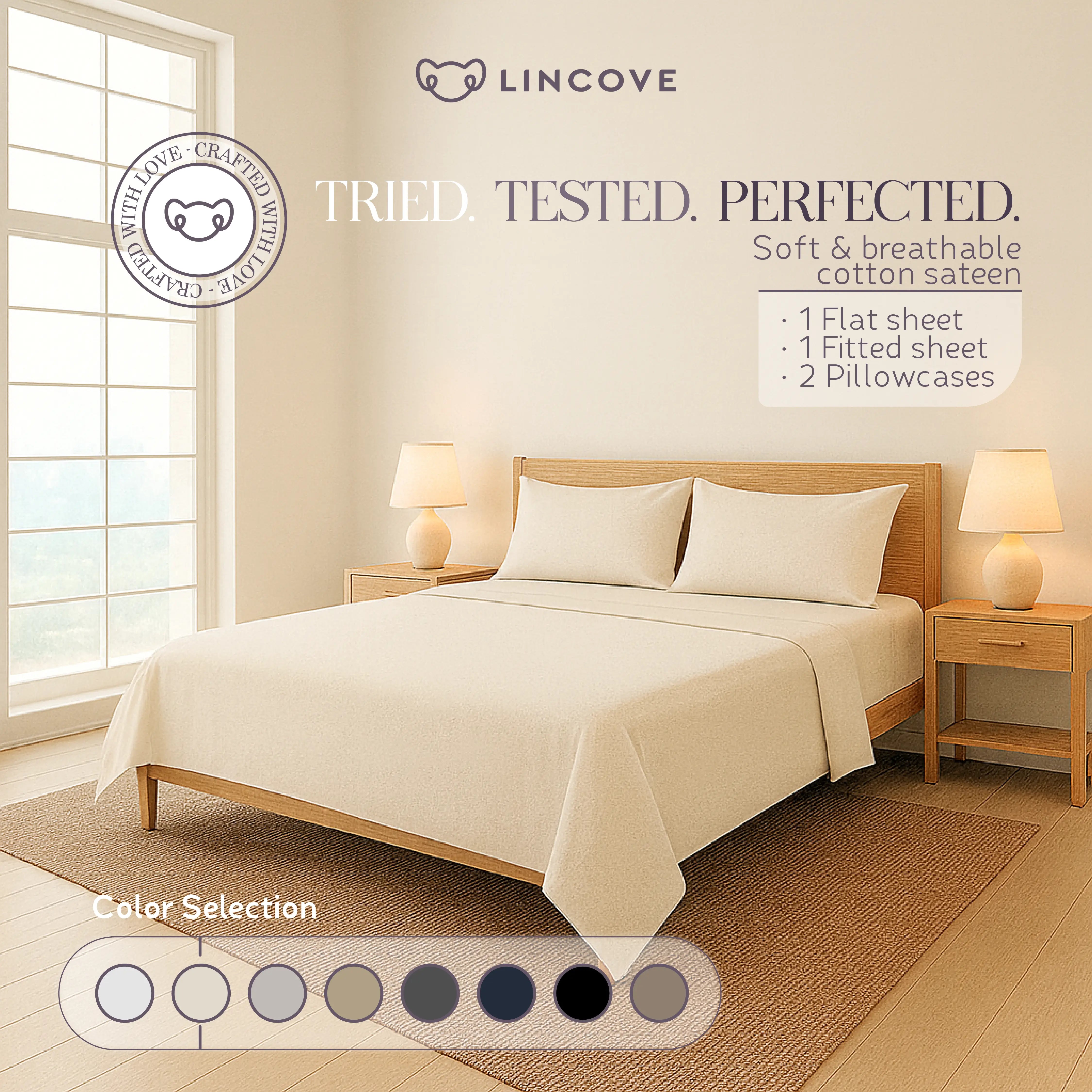 100% Cotton Sheet Set | Luxe Hotel Collection