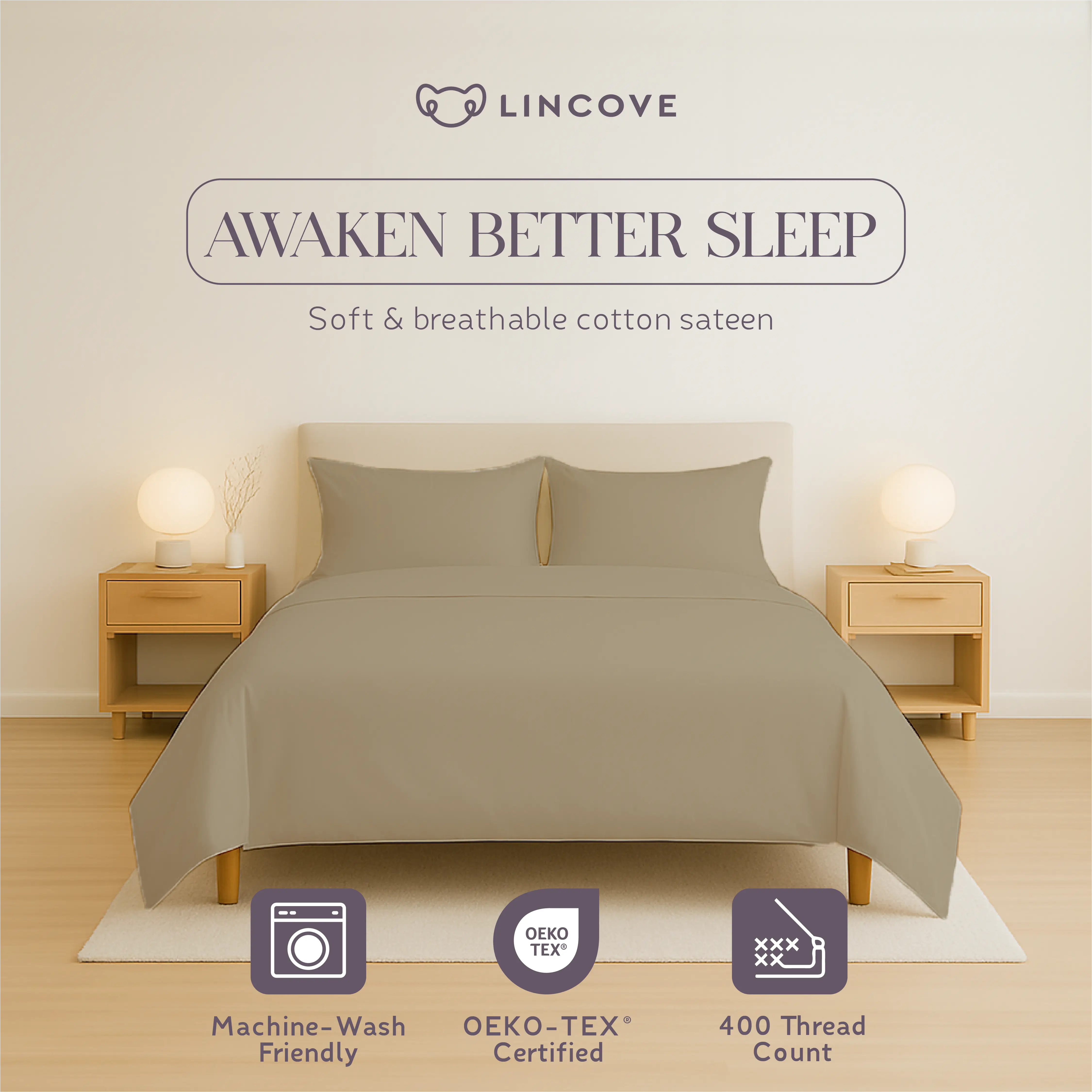 100% Cotton Sheet Set | Luxe Hotel Collection