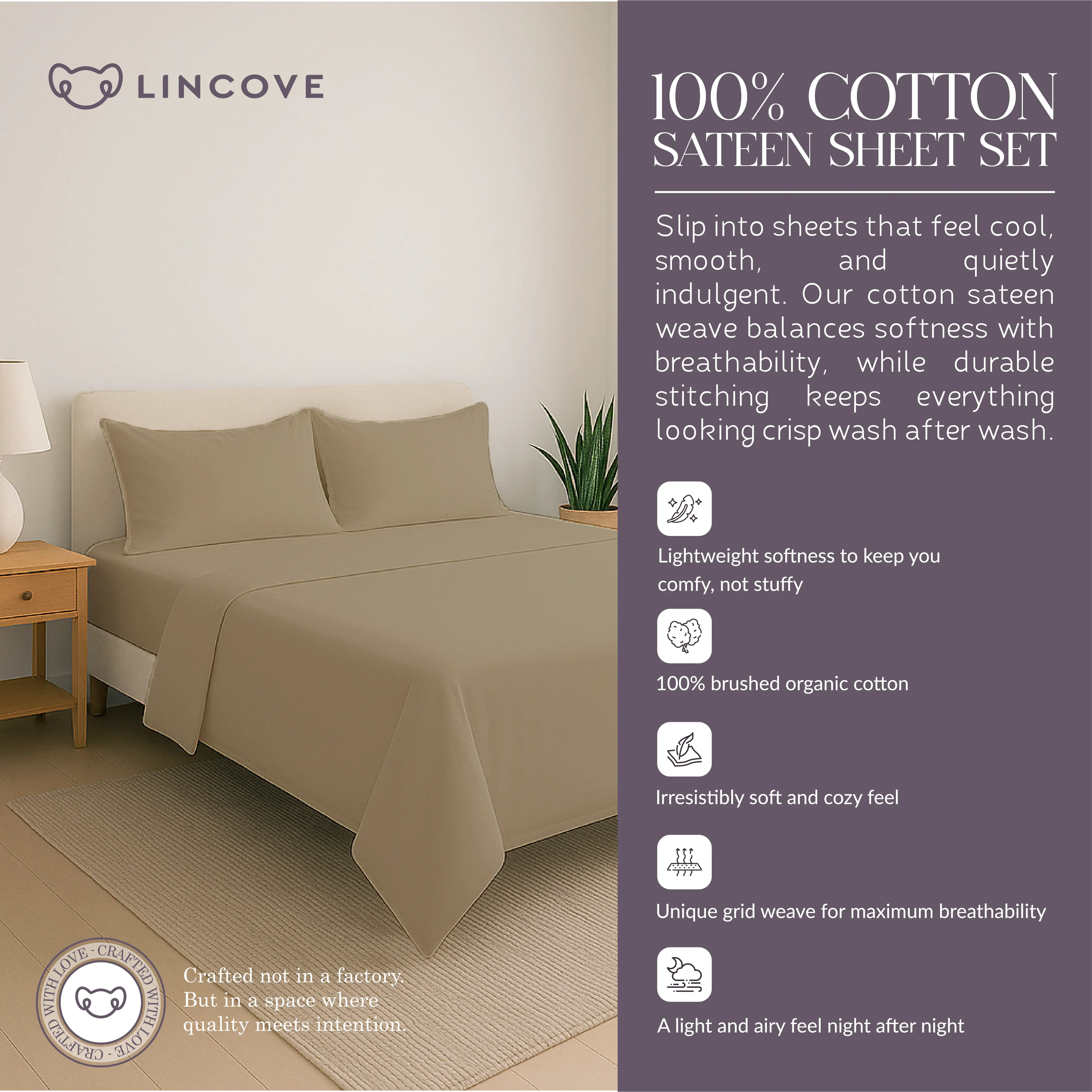 100% Cotton Sheet Set | Luxe Hotel Collection
