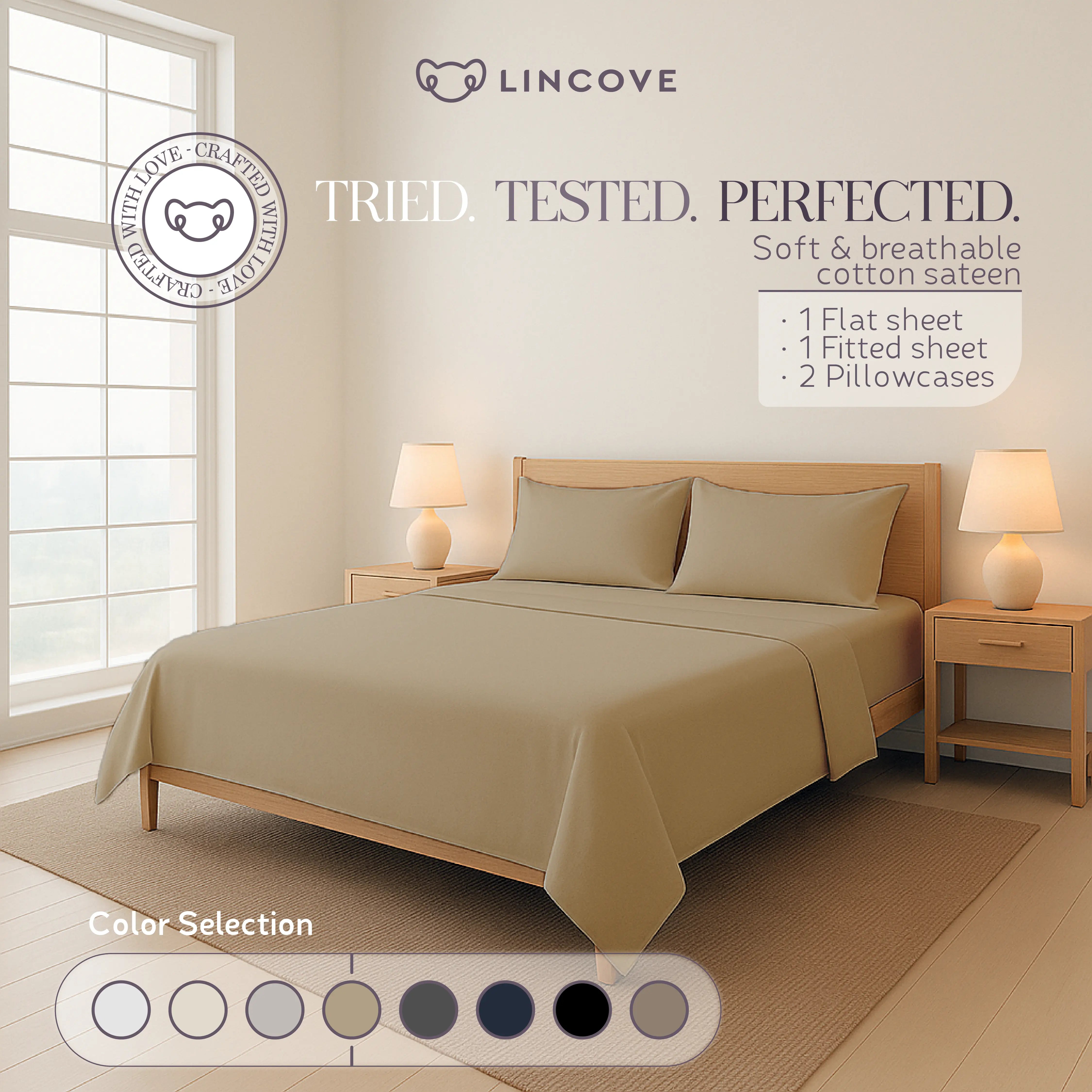 100% Cotton Sheet Set | Luxe Hotel Collection
