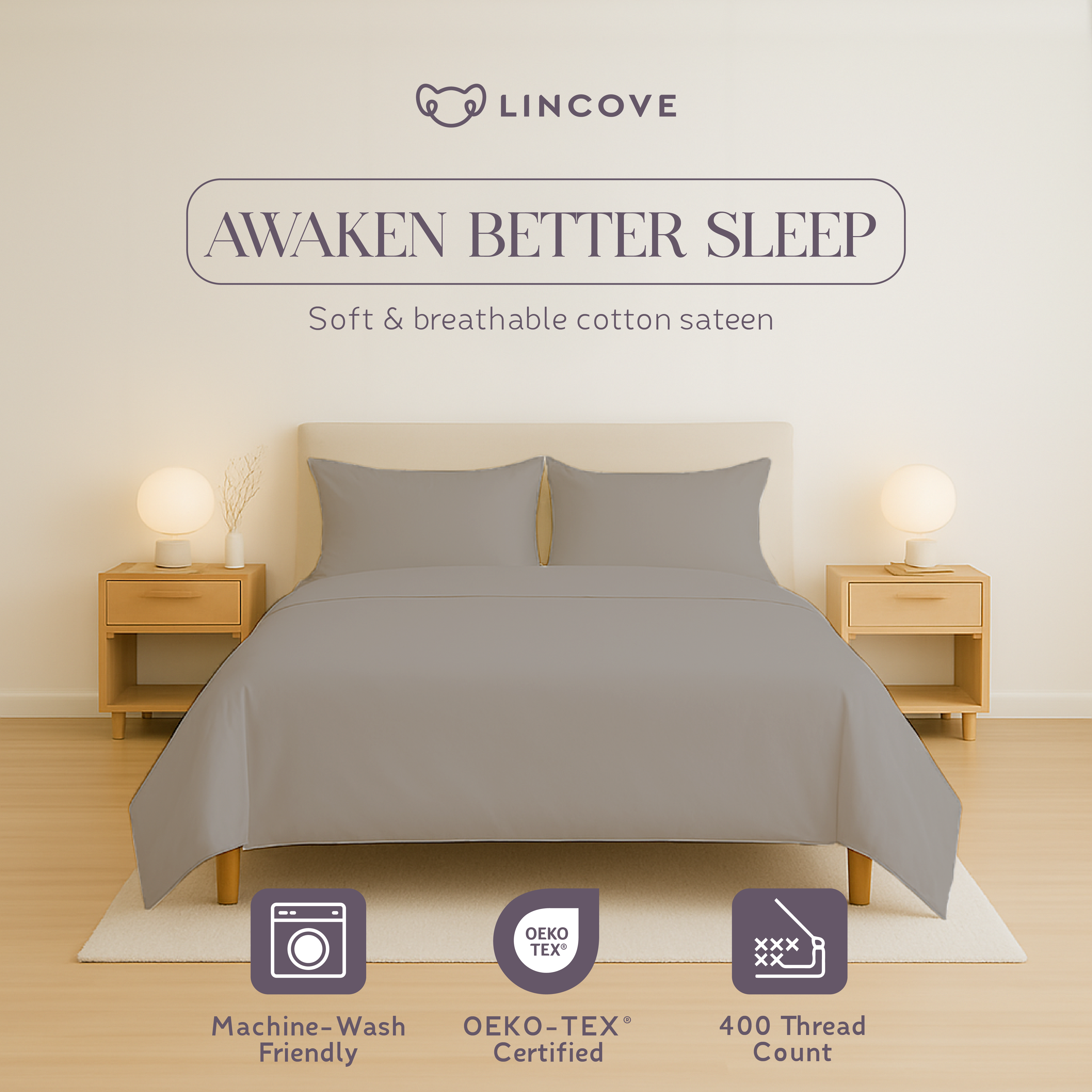 100% Cotton Sheet Set | Luxe Hotel Collection