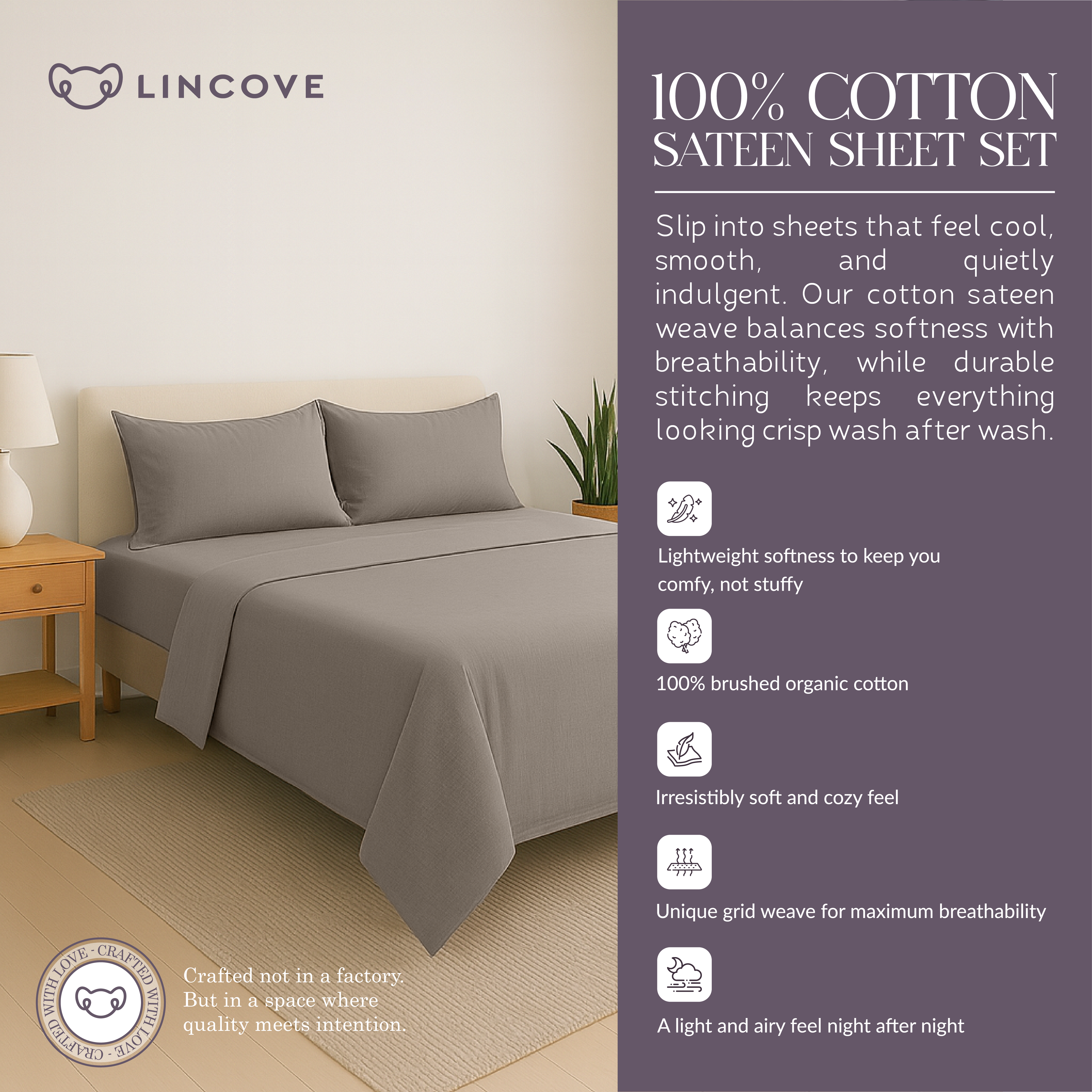 100% Cotton Sheet Set | Luxe Hotel Collection